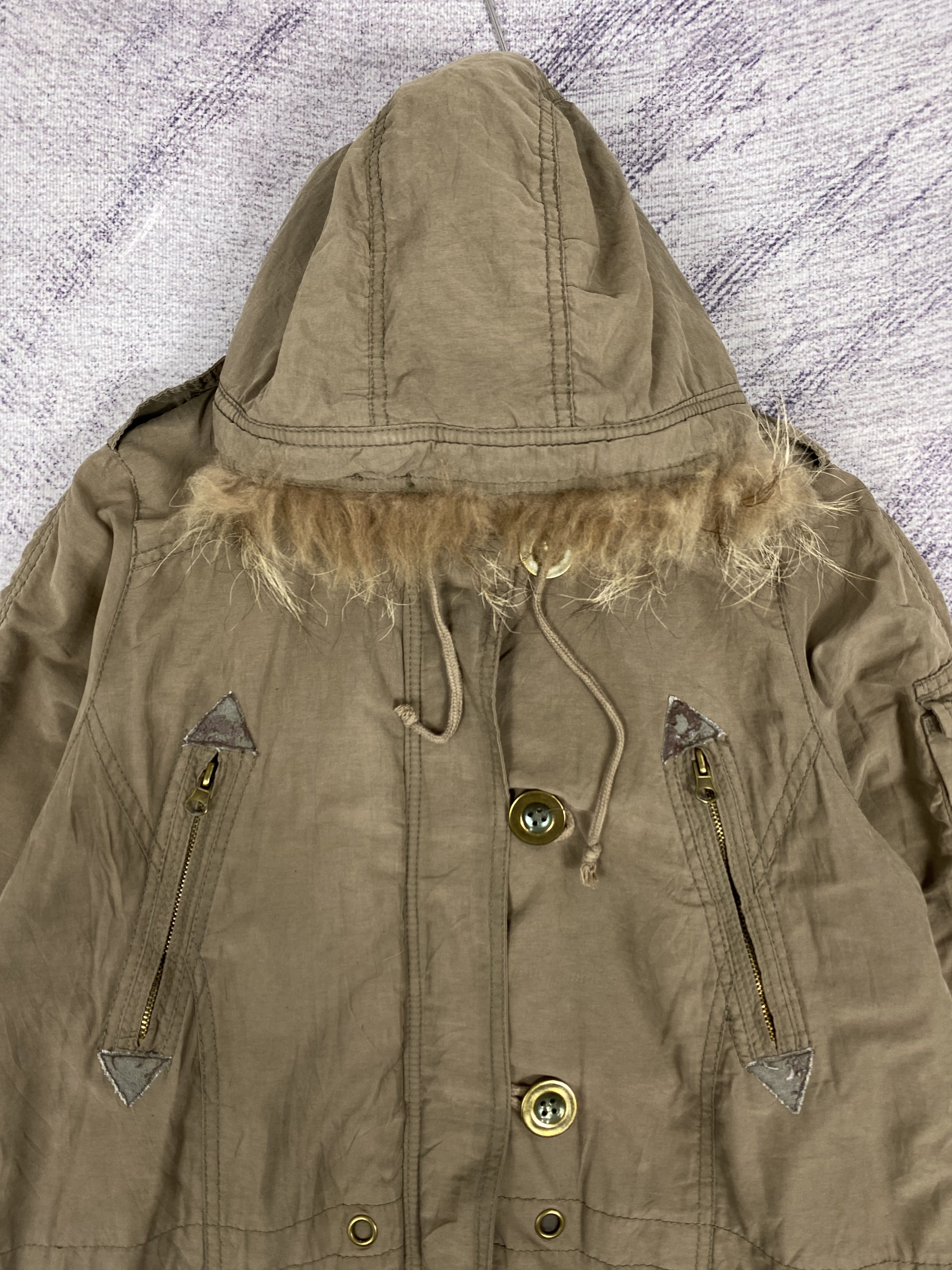 Vintage Vintage Air Force - 07 Hoodie Sherpa Lining Parkas Jacket Size US L / EU 52-54 / 3 - 2 Thumbnail