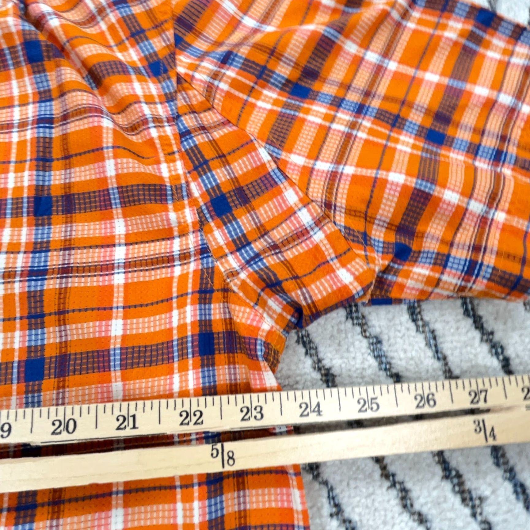 Vintage Duluth Shirt Men Large Orange Plaid Button Up Double Pocket Outdoors Camp River Size US L / EU 52-54 / 3 - 7 Thumbnail