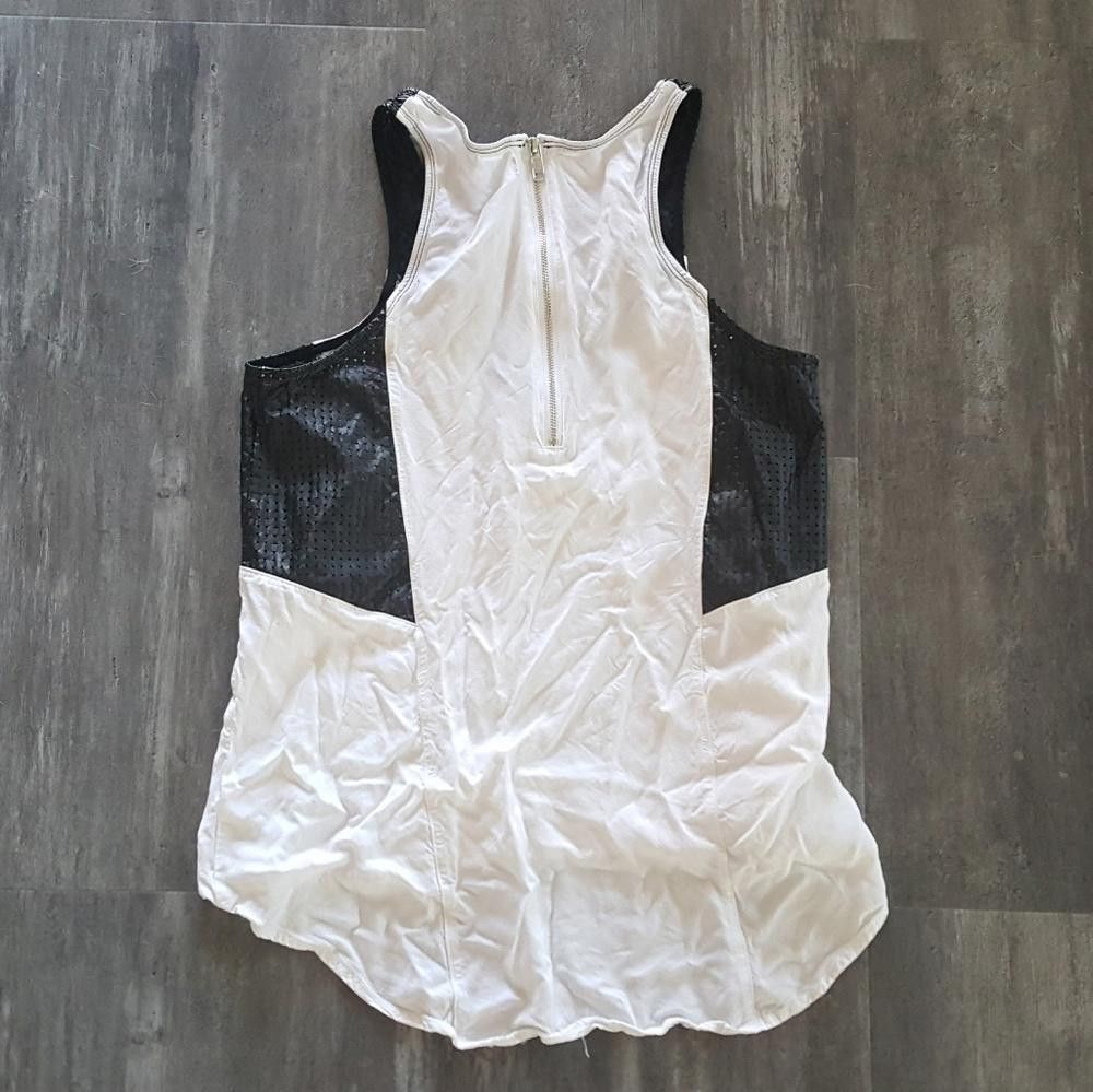 Kendall And Kylie White Black Detailed K&K Dressy Tank Size M / US 6-8 / IT 42-44 - 2 Thumbnail