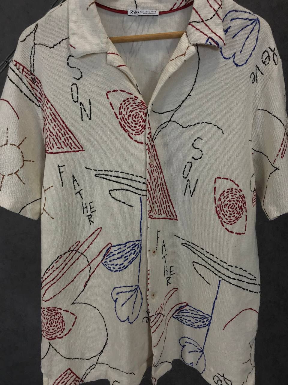 Zara Zara Man art crazy Hawaiian shirt Size US XL / EU 56 / 4 - 3 Thumbnail
