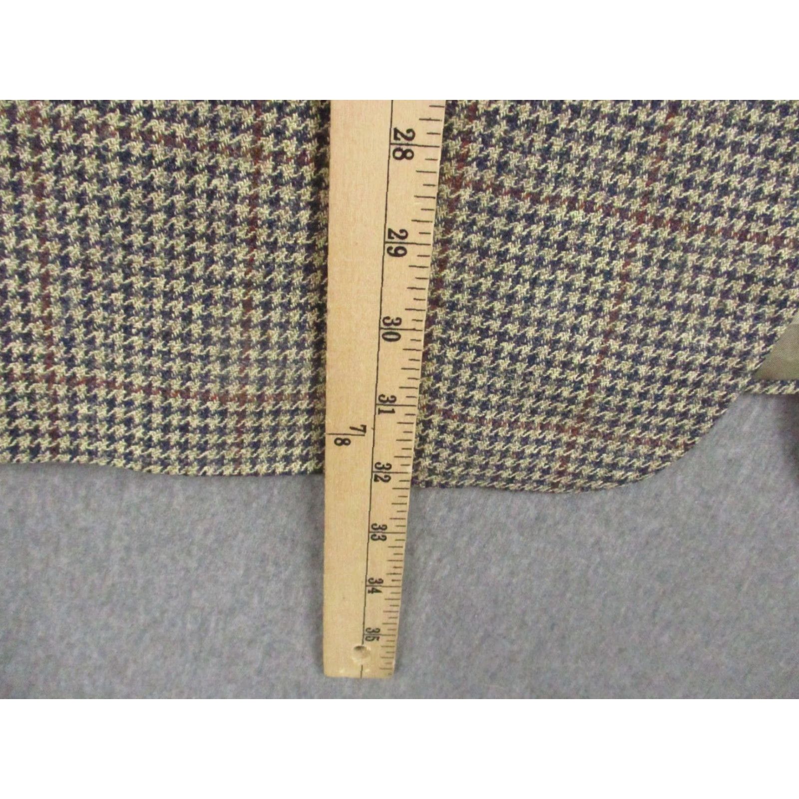 Brooks Brothers Brooks Brothers Blazer Mens 43 Regular Wool Houndstooth Sport Coat Made in USA Size 44R - 3 Thumbnail