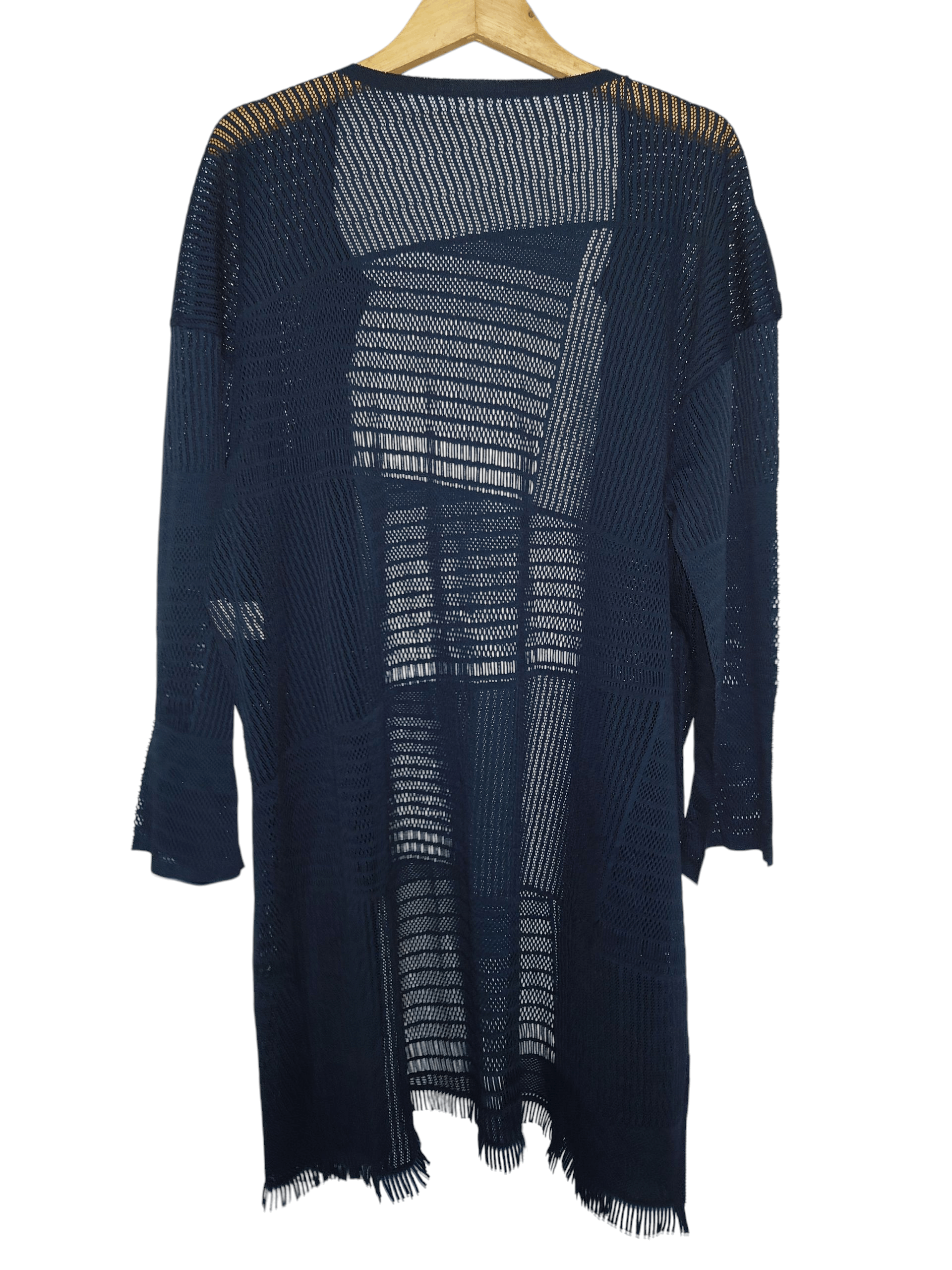Pleats Please Issey Miyake Archival Pleats Please Issey Miyake Geometric Mesh Cardigan Size US L / EU 52-54 / 3 - 2 Thumbnail