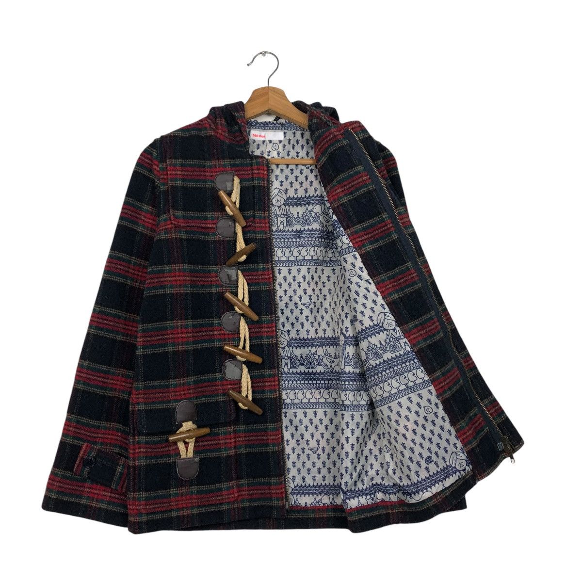 Issey Miyake VINTAGE WOOL BIKER JACKET NE-NET ISSEY MIYAKE TARTAN DESIGN Size US M / EU 48-50 / 2 - 15 Thumbnail