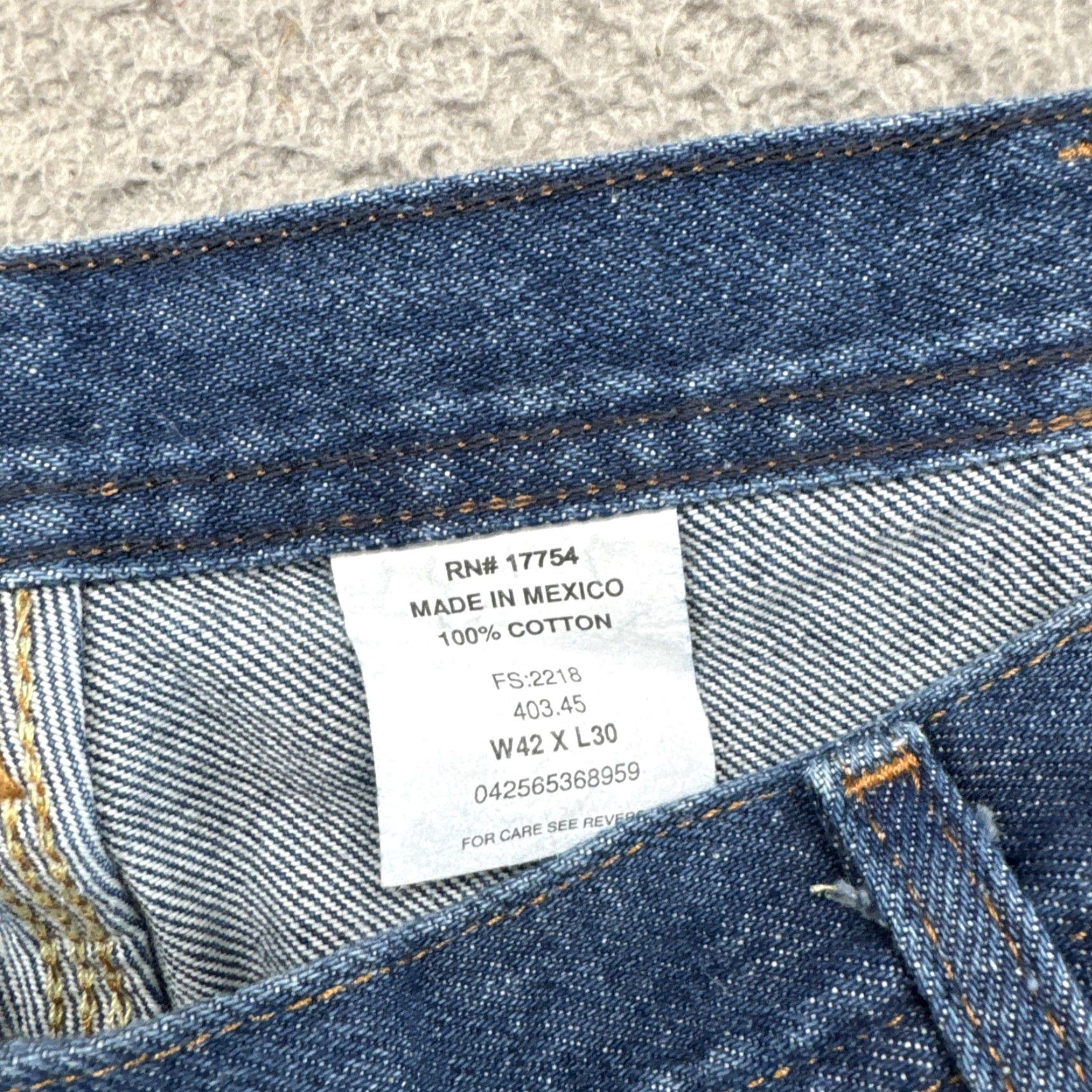 Vintage Key Jeans Relaxed Fit Double Front Carpenter Dungaree Denim 42x30 BLUE Mens 42 30 New Size US 42 / EU 58 - 7 Thumbnail