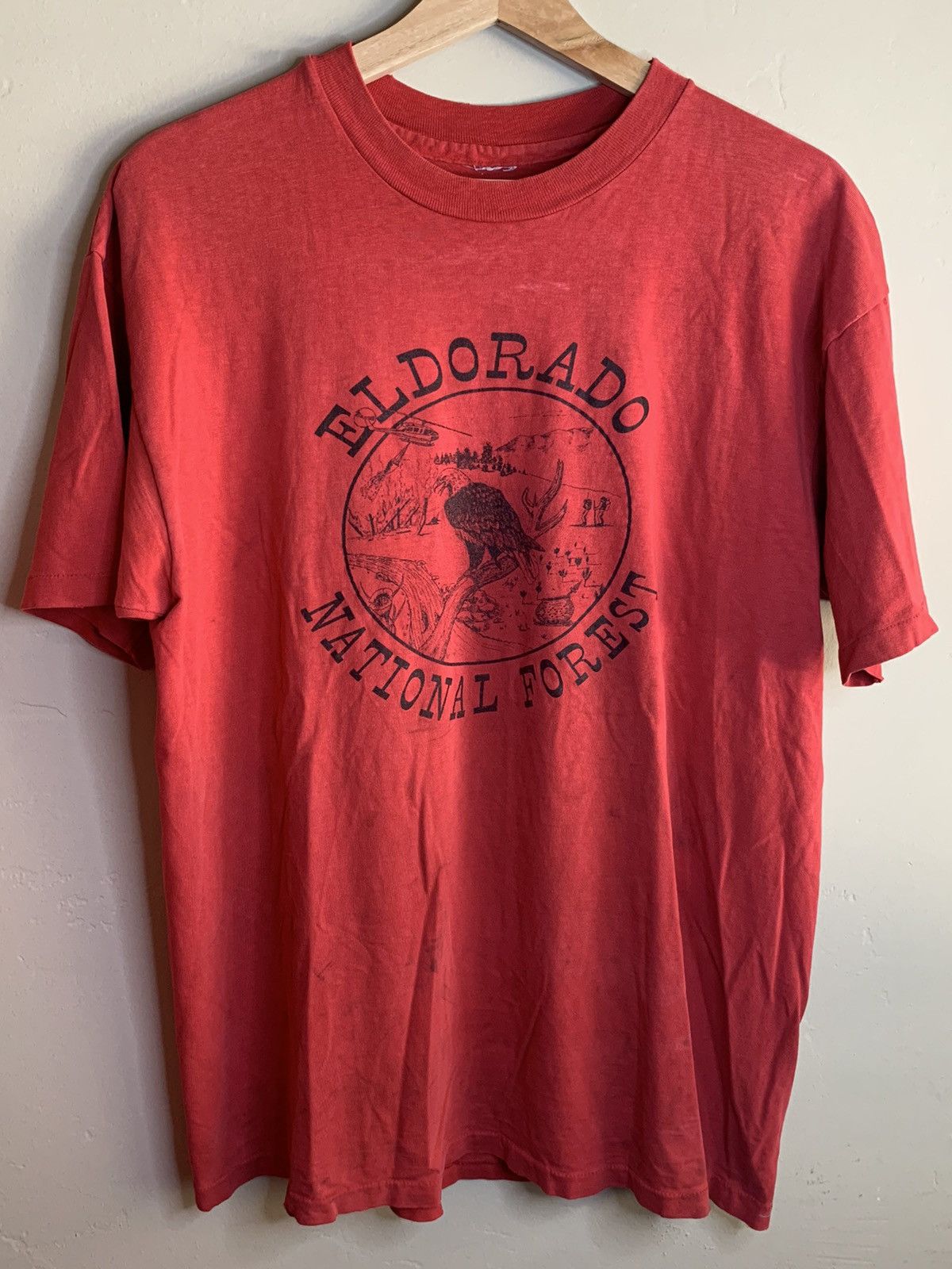 *RARE* Vintage 1970s El Dorado National Forest Art T-Shirt