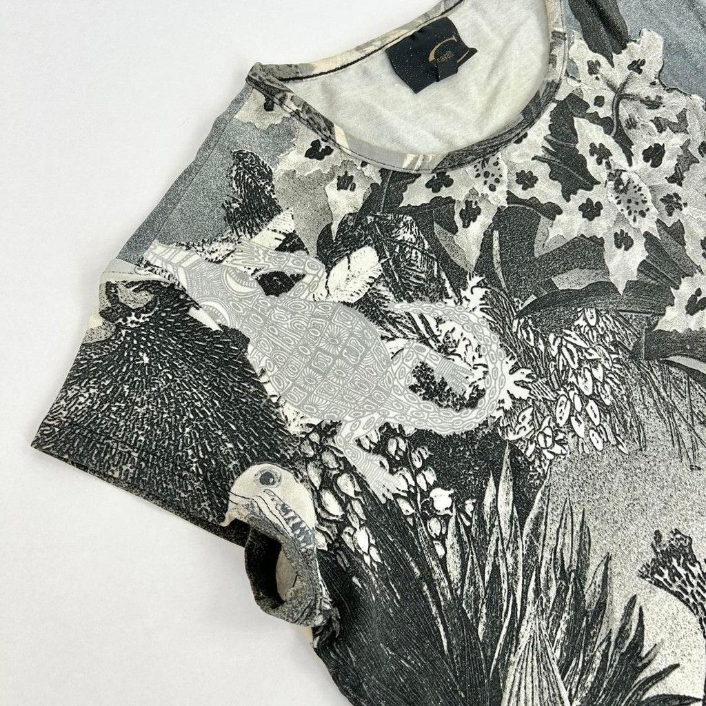 Just Cavalli y2k Cavalli glittery floral tshirt Size S / US 4 / IT 40 - 6 Thumbnail