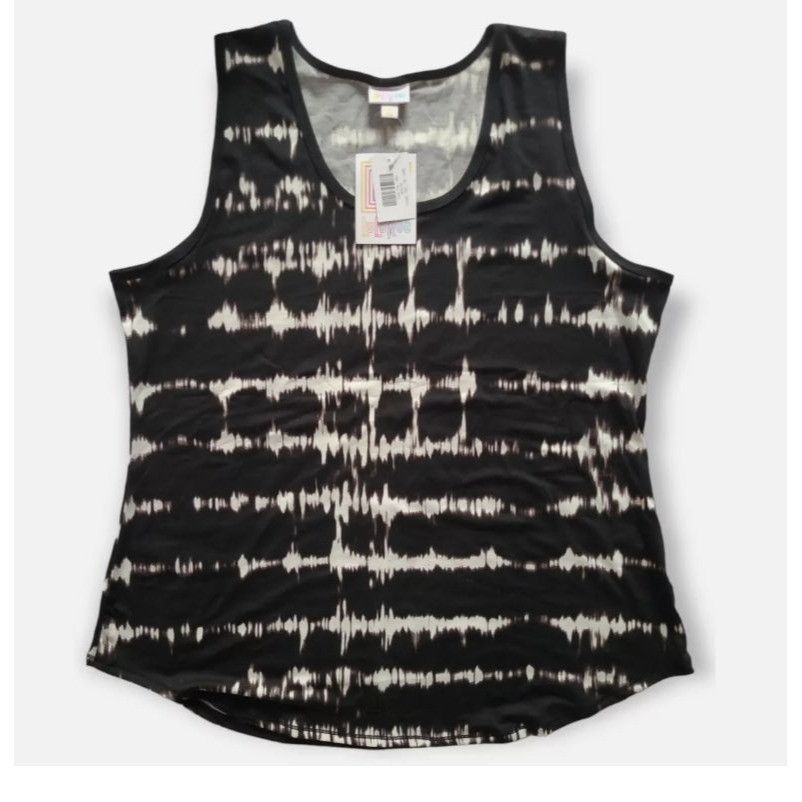 Other Womens Black & White Sleeveless Tie-Dye Tank Top 3XL Size 3XL / US 20-22 - 1 Thumbnail