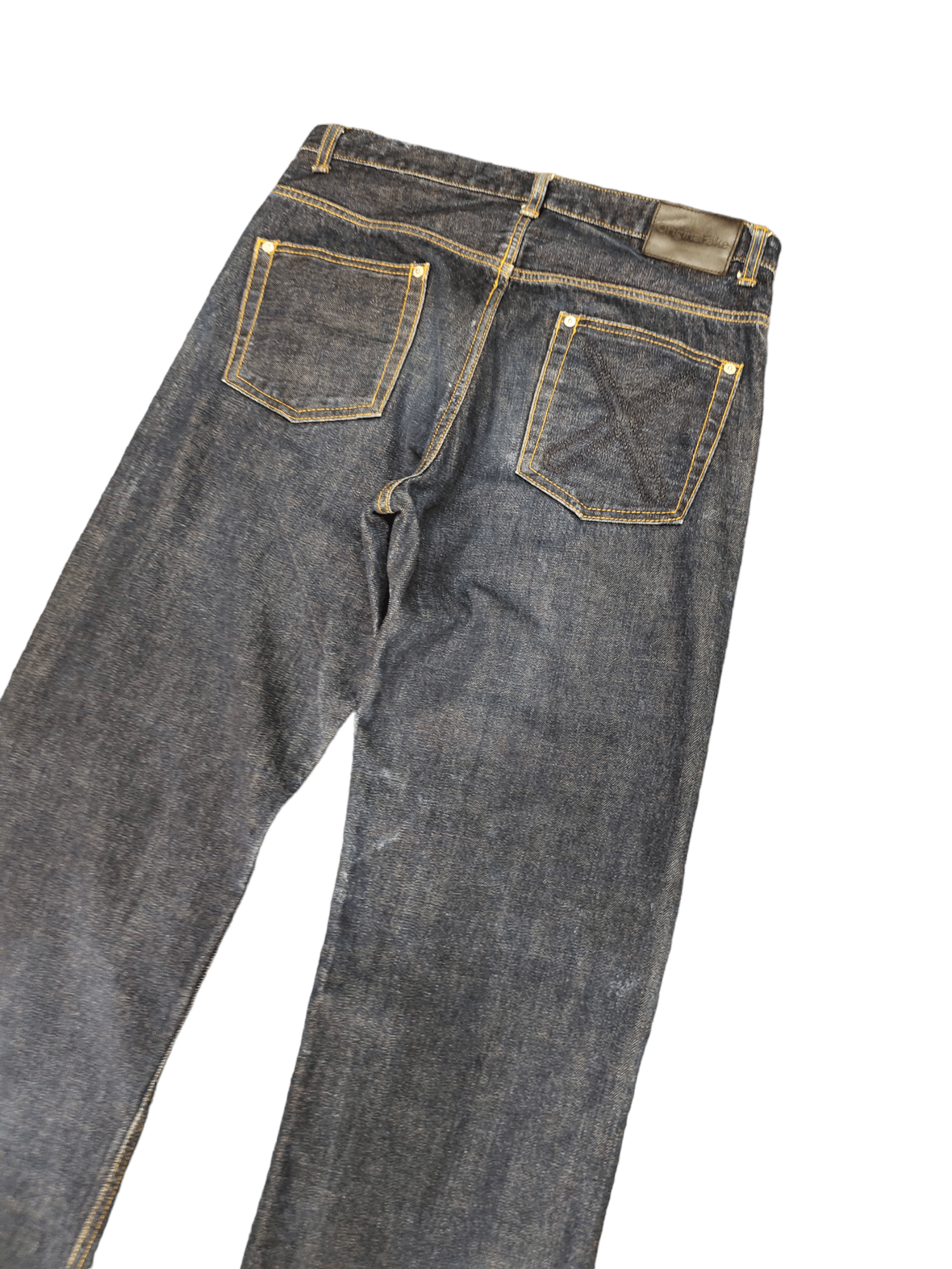 Kaws × Medicom Toy × Original Fake Original Fake X Kaws Selvedge Distressed Hem Denim Jeans Size US 33 - 5 Thumbnail