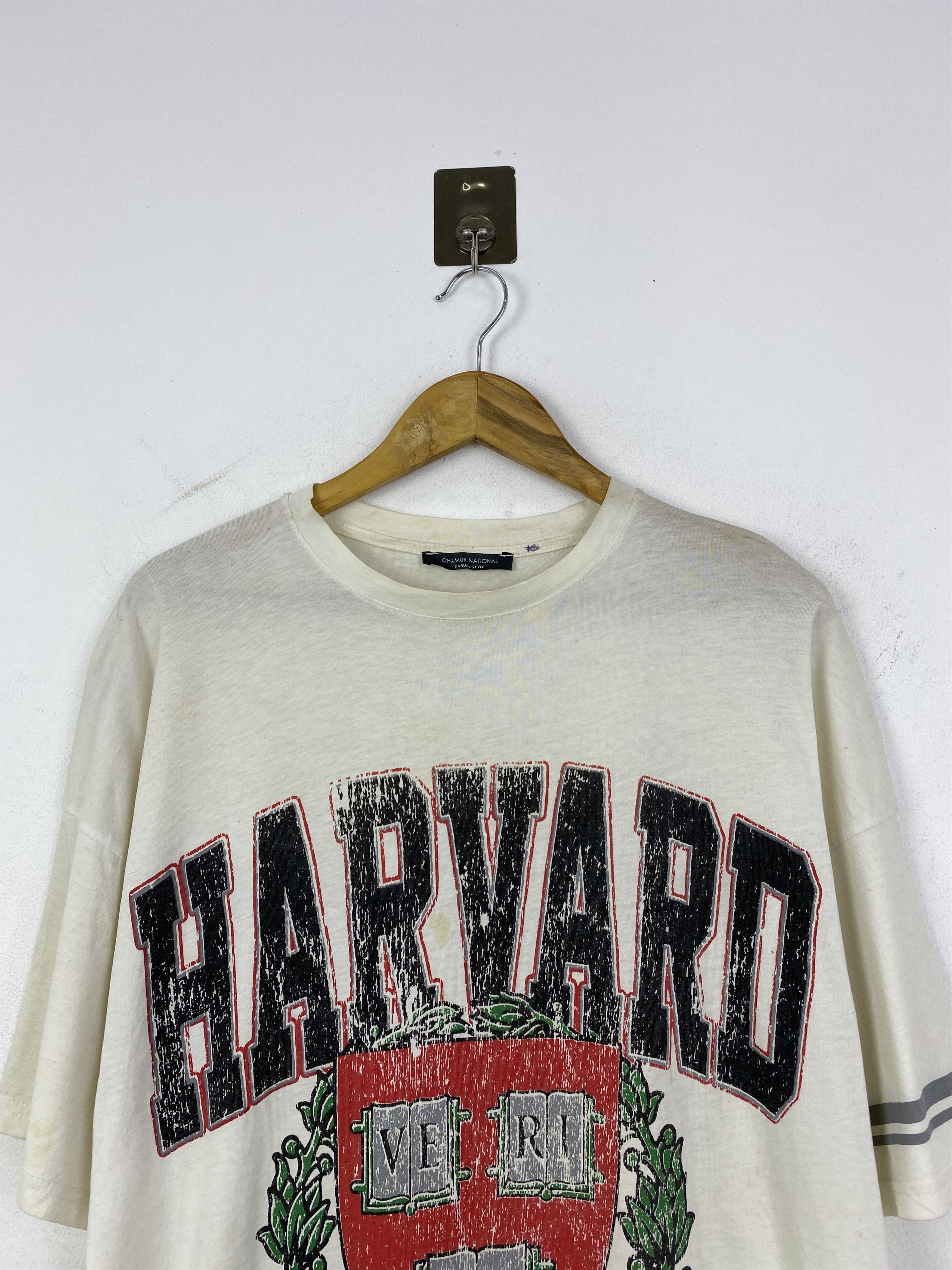 Vintage Vintage Harvard University Collegiate Crewneck Tee TA0735 Size US L / EU 52-54 / 3 - 2 Thumbnail