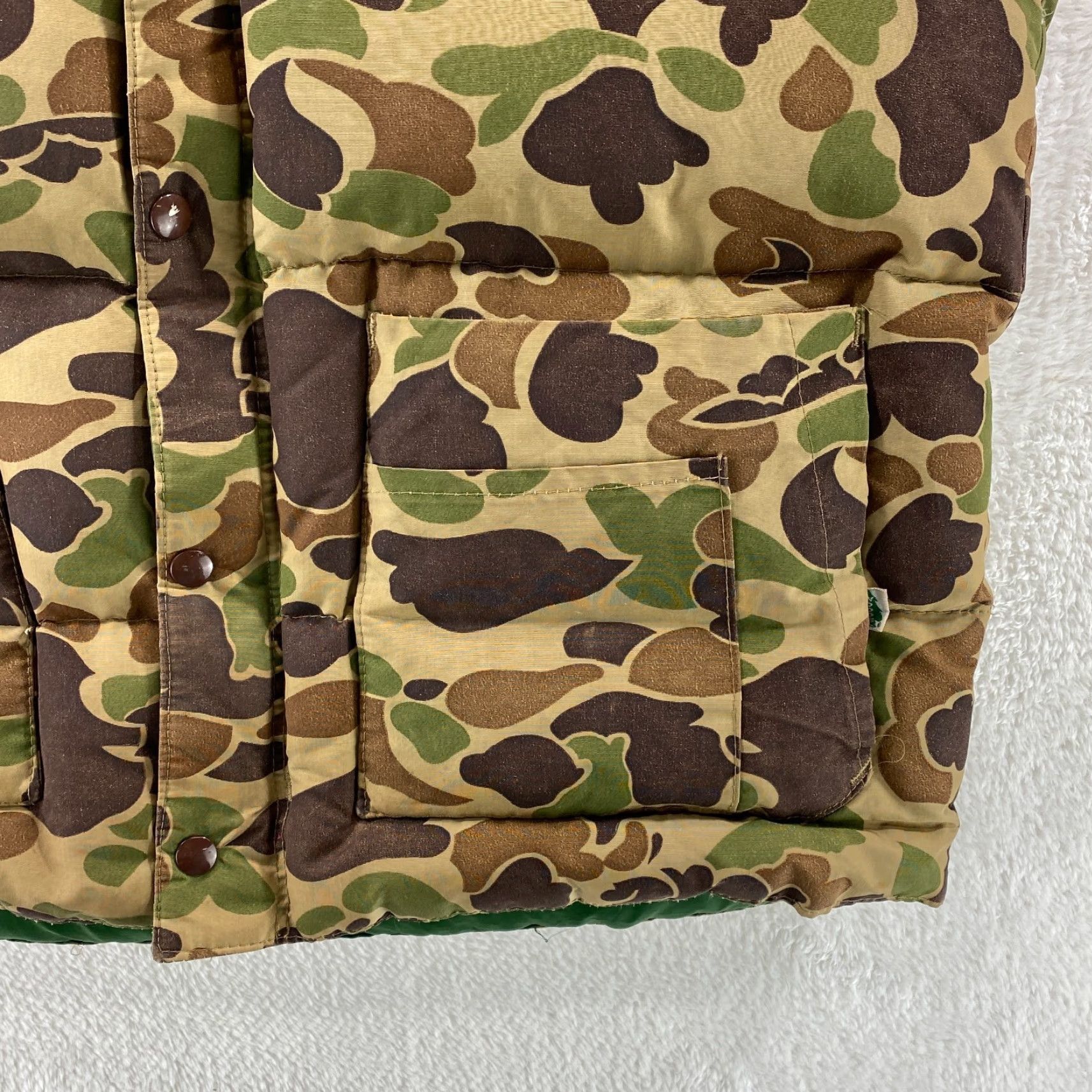 Vintage VINTAGE Woods Bag & Canvas Goose Vest Mens Large Down Filled Camo Puffer Hunting Goose - Made in Canada Size US L / EU 52-54 / 3 - 3 Thumbnail