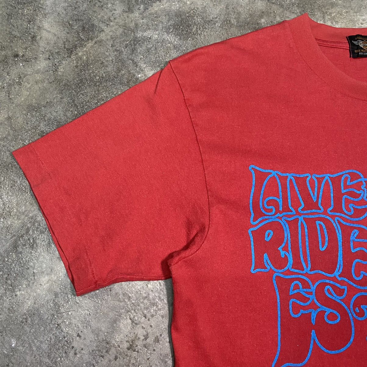 Harley Davidson VINTAGE 90’s HARLEY-DAVIDSON LIVE TO RIDE T SHIRT Size US M / EU 48-50 / 2 - 5 Thumbnail