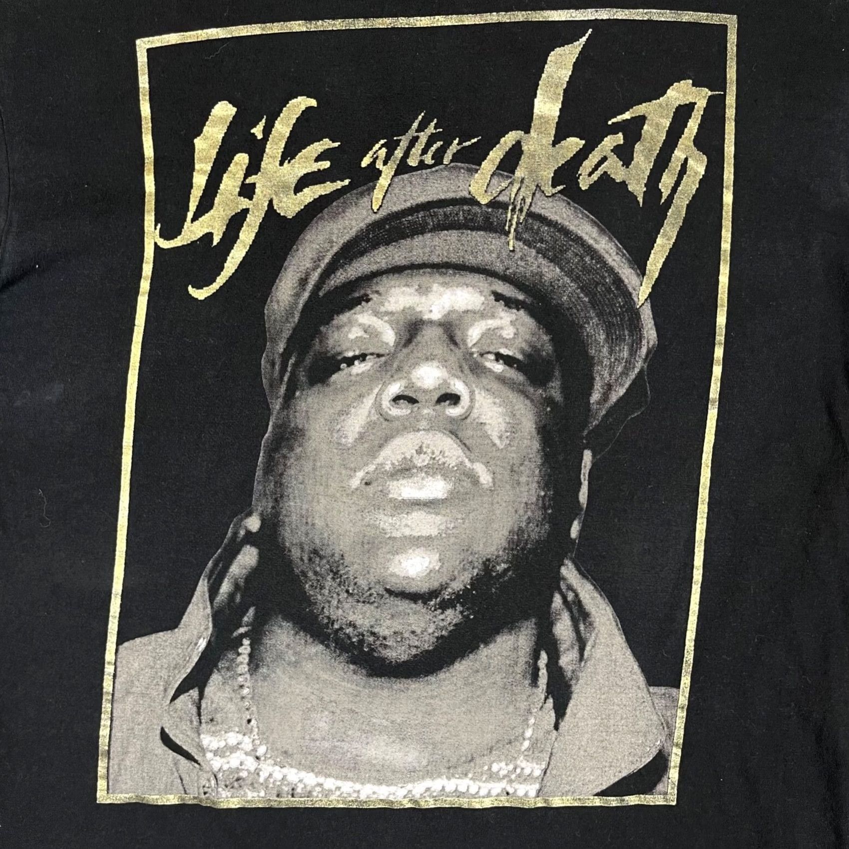 Vintage Notorious BIG Shirt Mens L Black Short Sleeve Crew Neck Hypnotize Graphic Tee Hip Hop Rap Size US L / EU 52-54 / 3 - 2 Thumbnail