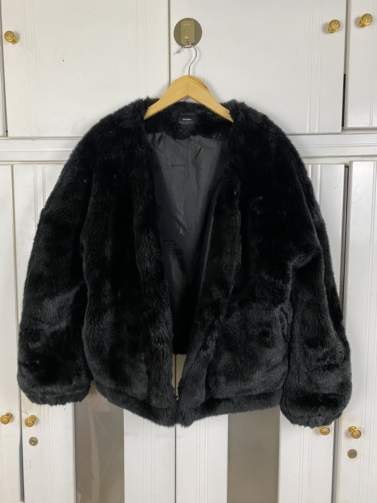 Vintage Mink Fur Coat Emoda Black Fur