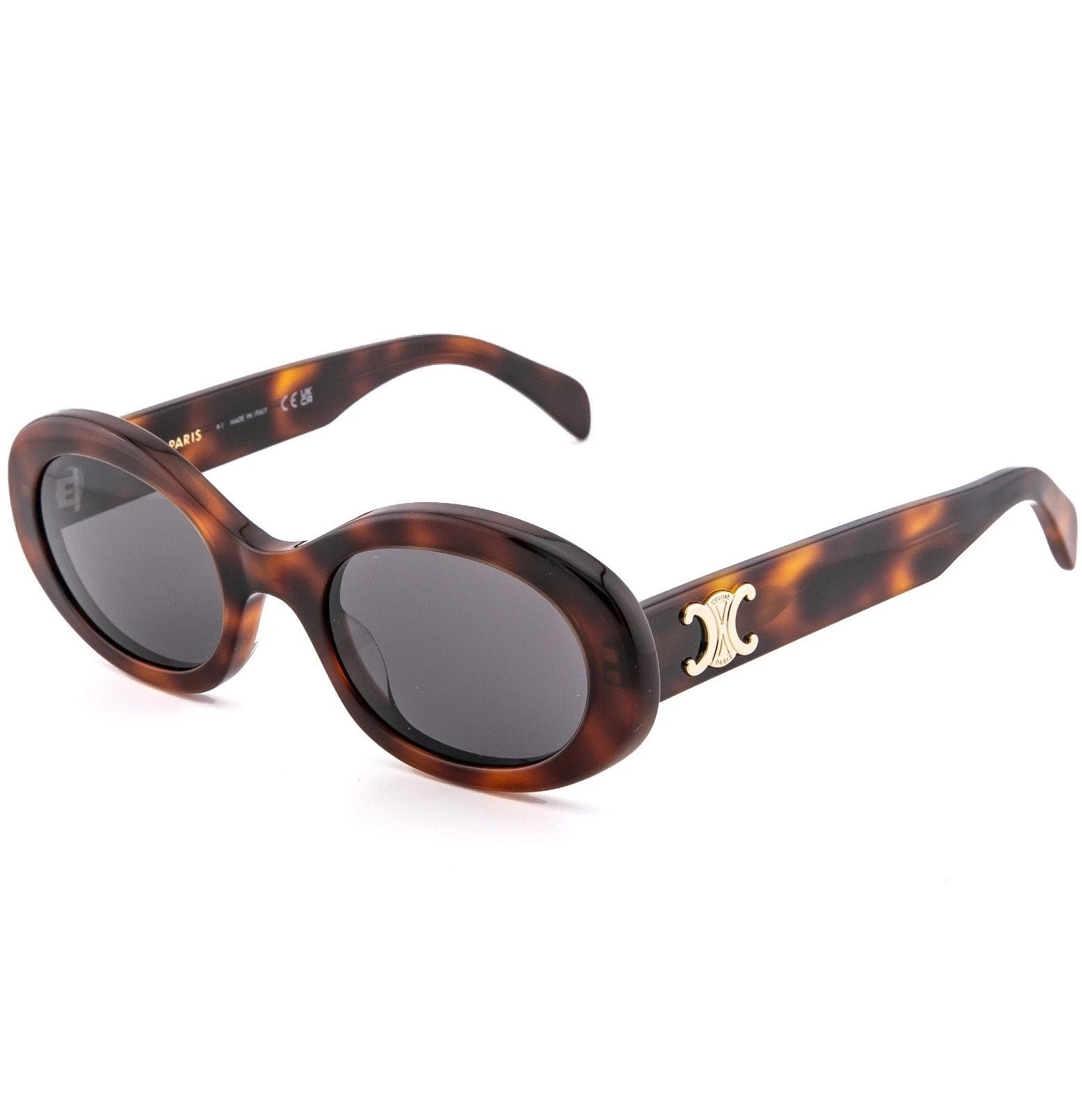Celine CELINE CL40194U 40194 TRIOMPHE Paris Brown Sunglasses 53A Size ONE SIZE - 3 Thumbnail