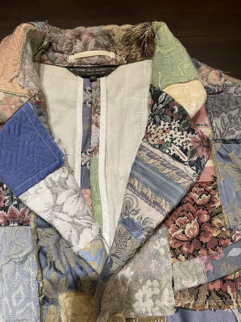 Comme des Garcons Homme Plus 2000SS All Over Gobelin Patchwork Jacket Size US S / EU 44-46 / 1 - 3 Thumbnail