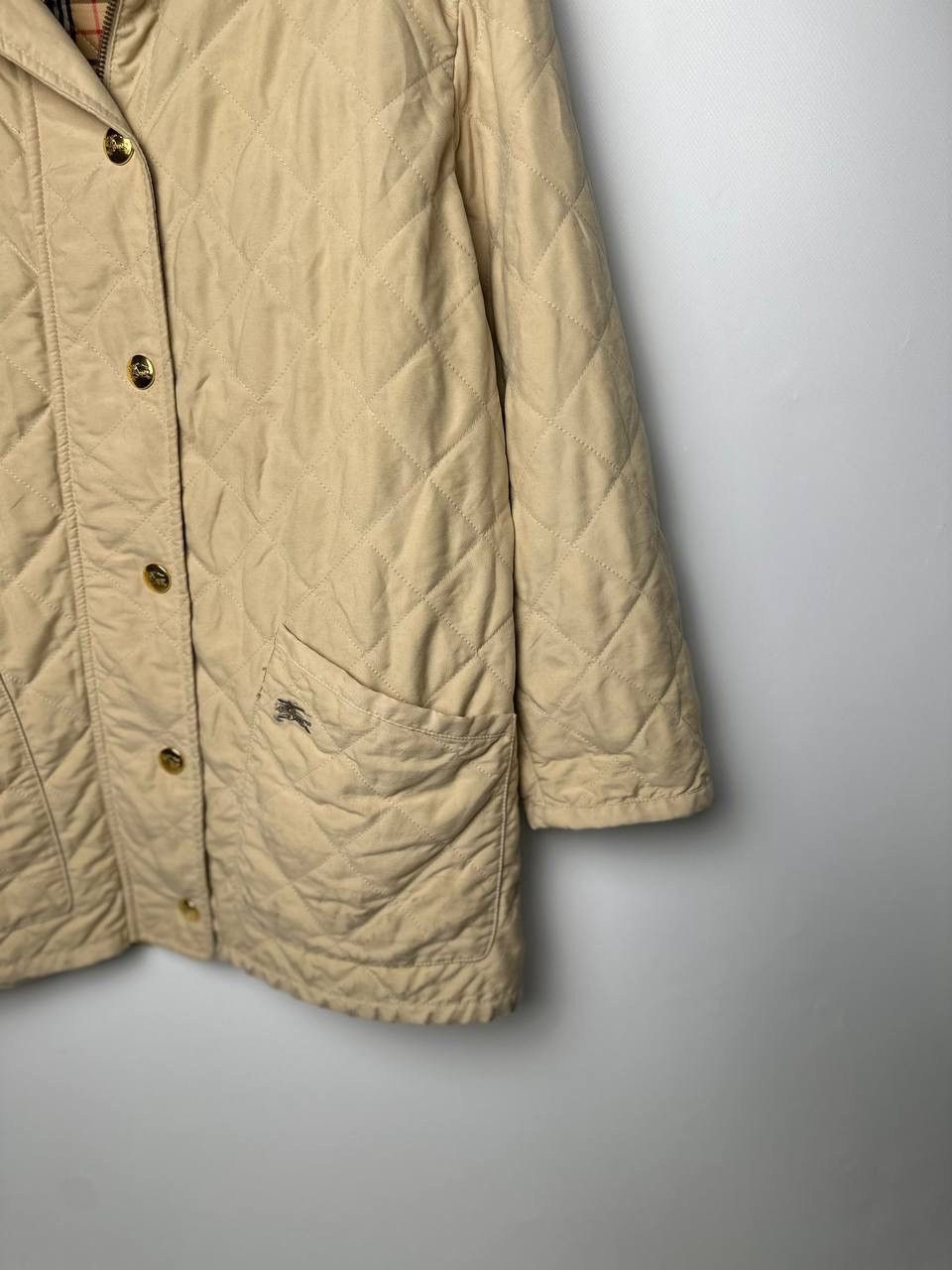 Burberry 90s Burberrys Quilted Monogram Nova Check Light Jacket 🔥 Size L / US 10 / IT 46 - 2 Thumbnail