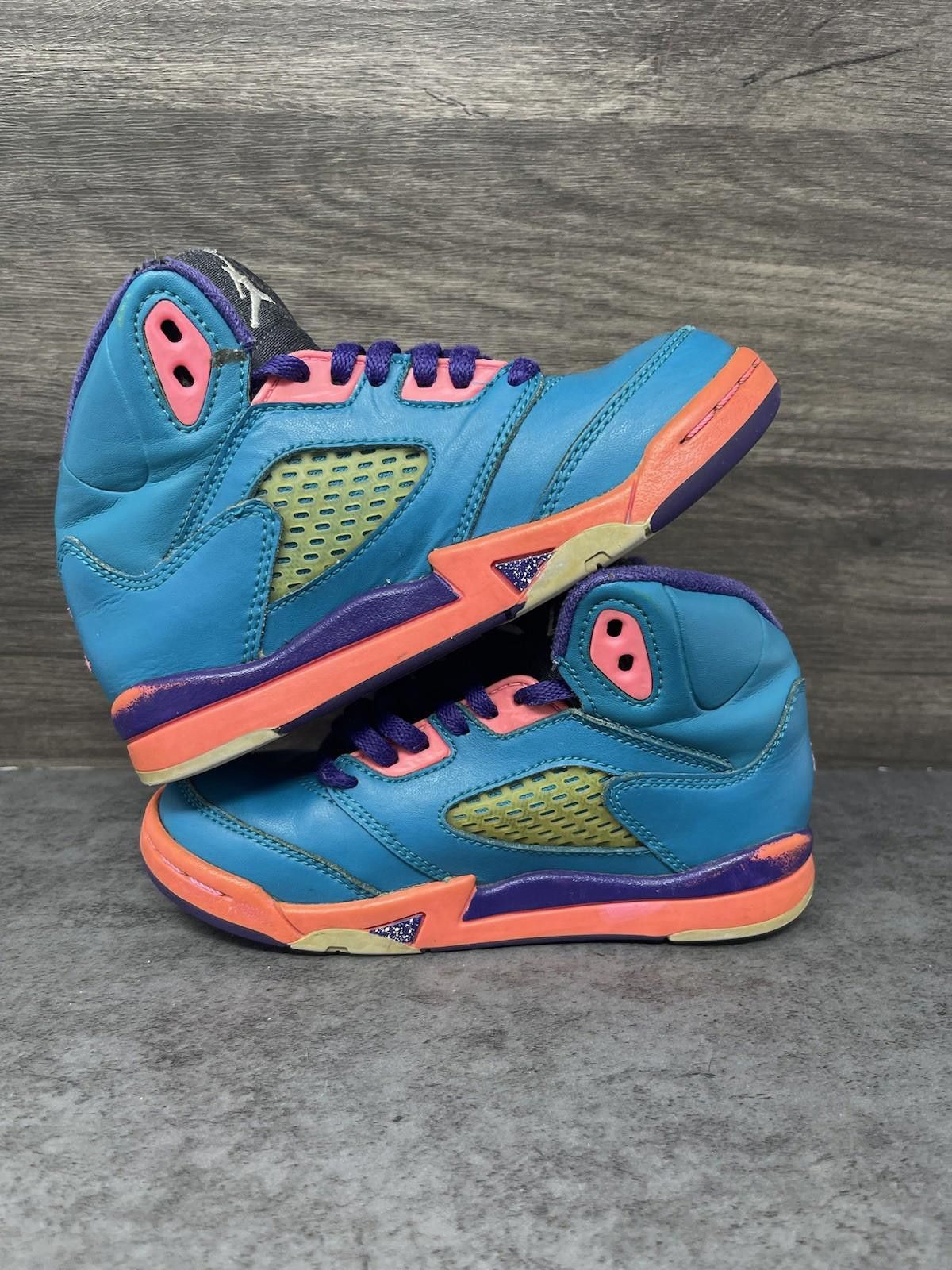 Jordan Brand Air Jordan 5 Shoes Kids Size 11.5C Toddler Tropical Teal Size US 11.5 / EU 44-45 - 2 Thumbnail
