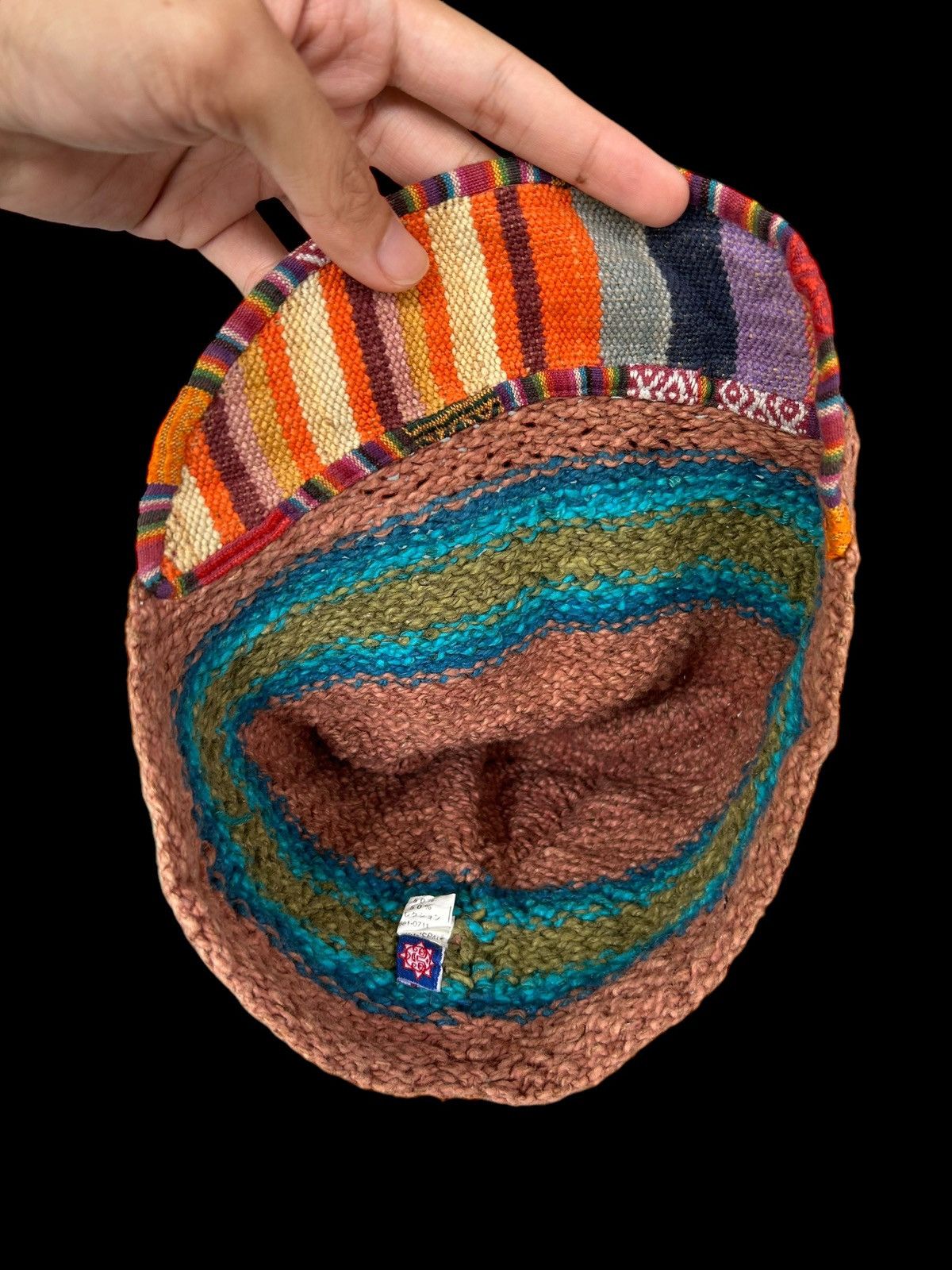 Japanese Brand × Kapital × Vintage Amina Japanese Style Crochet knitted Hats ☠️☠️🎌 Size ONE SIZE - 7 Thumbnail