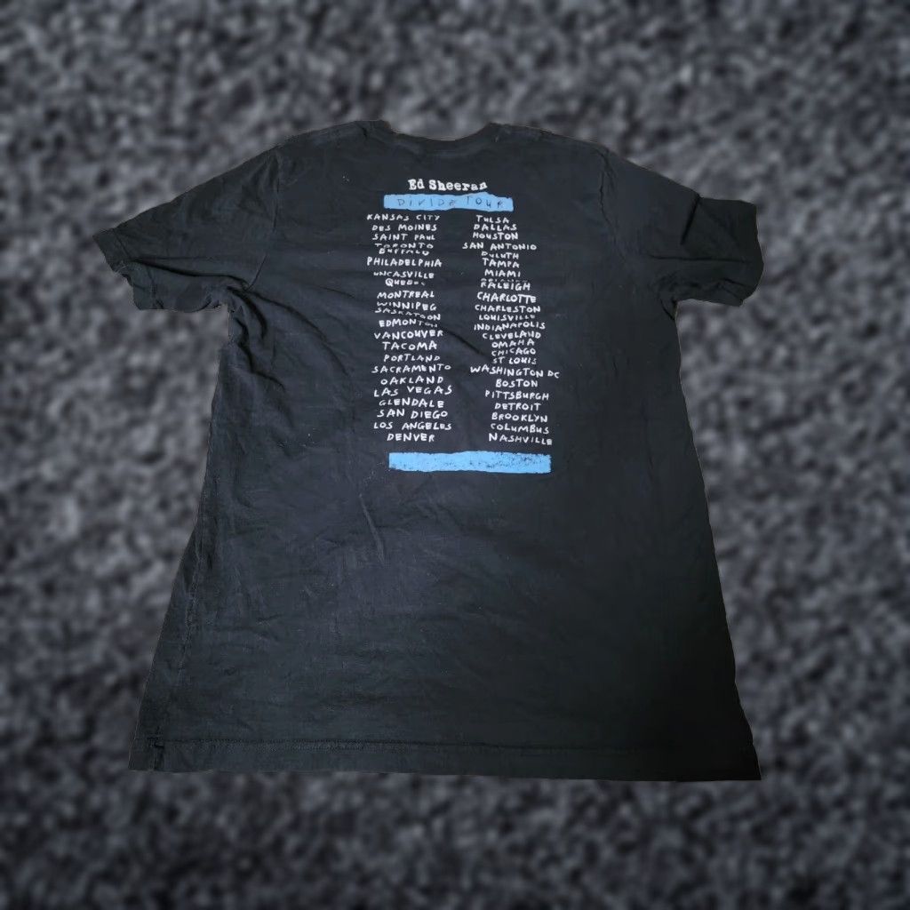 Doublet Ed Sheeran Shirt Mens L Black Tour Music Band Double Sided Distressed Divide T Shirt Size US L / EU 52-54 / 3 - 1 Thumbnail