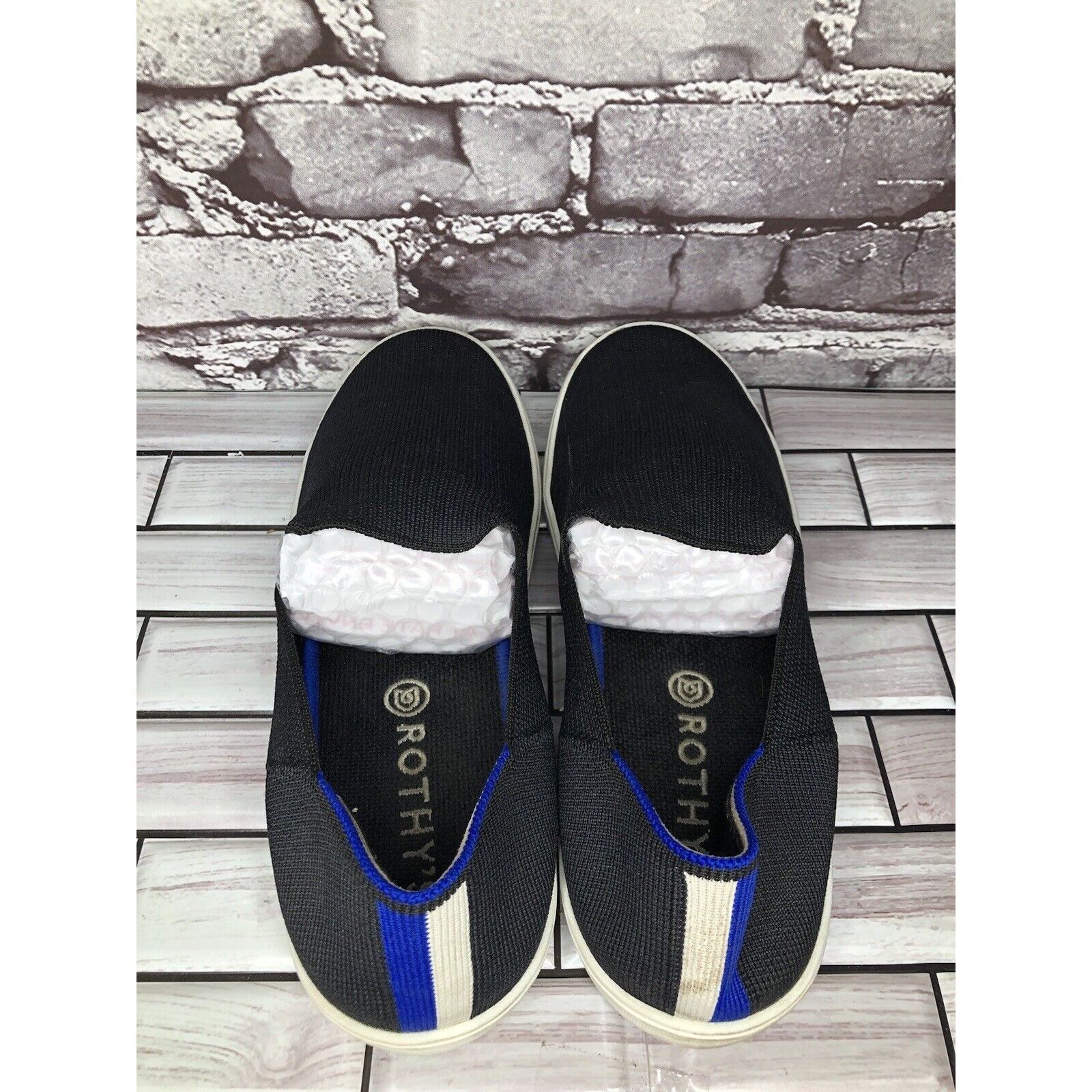 Other Rothy’s Black Knit Fabric The Original Slip On Sneaker Shoes Size US 11 / IT 41 - 5 Thumbnail