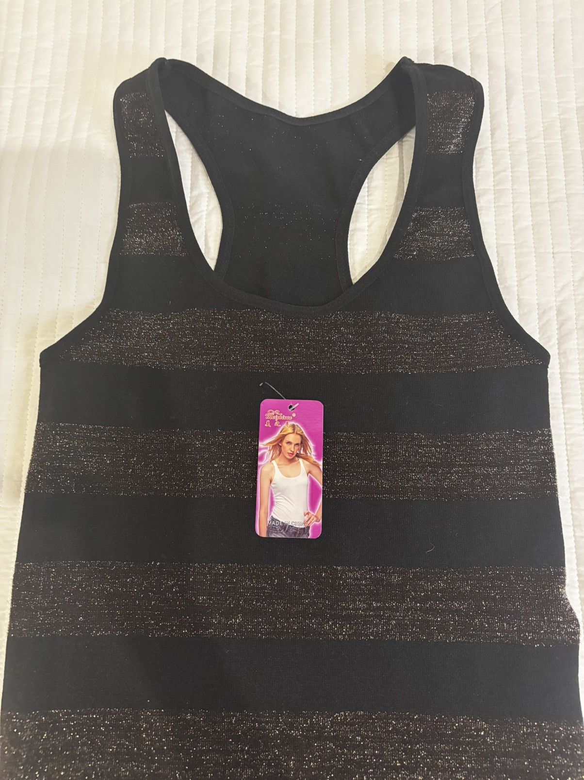 Other Black & gold Tank Top.wt922 Size XS / US 0-2 / IT 36-38 - 2 Thumbnail