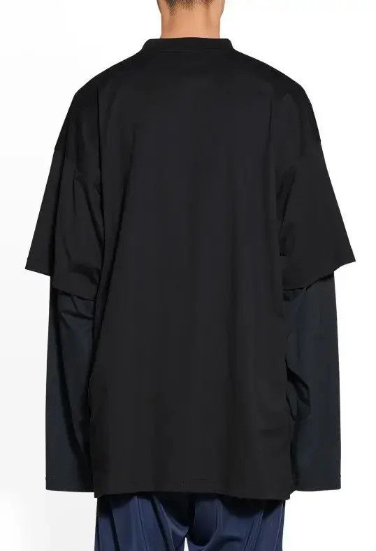 Balenciaga o1w1db10625 T-Shirt Oversized in Black Size US XXL / EU 58 / 5 - 3 Thumbnail