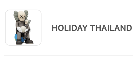 Kaws KAWS HOLIDAY THAILAND Brown Size ONE SIZE - 2 Thumbnail