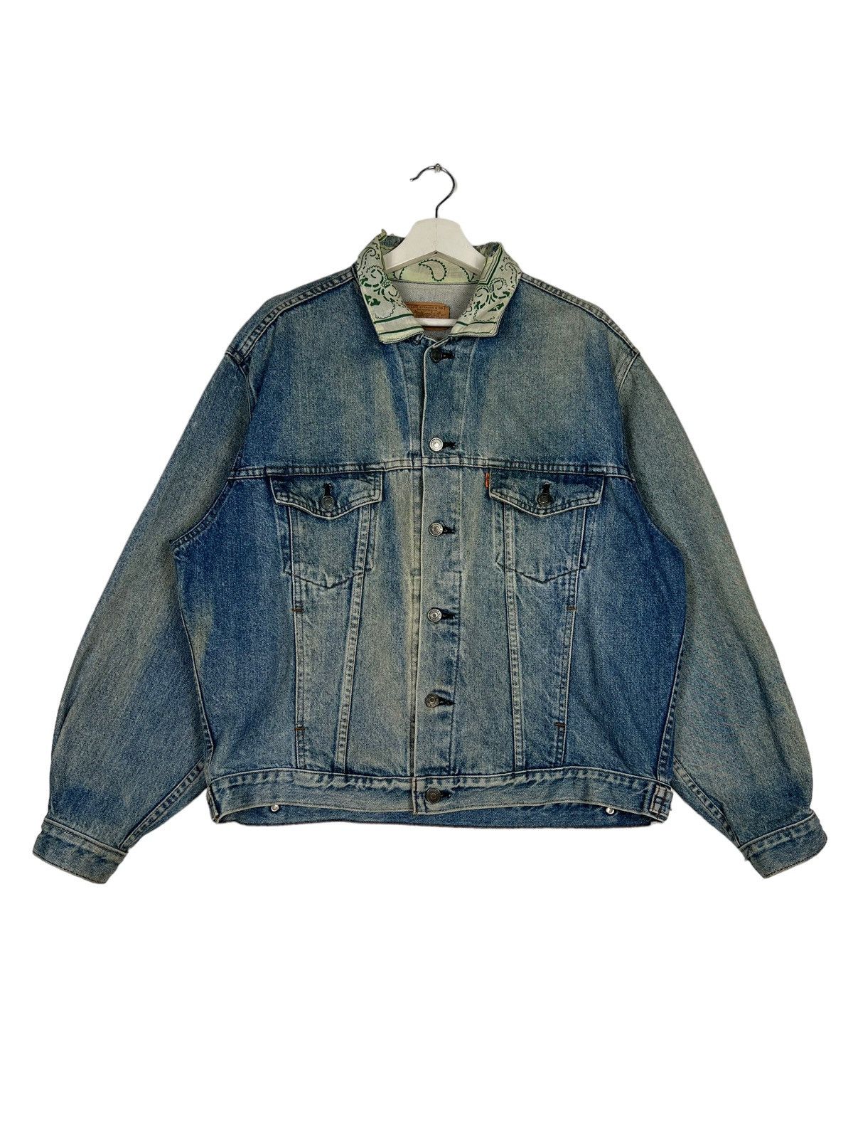 Levi's × Levi's Vintage Clothing 🔥 VINTAGE LEVIS PAISLEY COLAR DENIM TRUCKER JACKET Size US M / EU 48-50 / 2 - 6 Thumbnail
