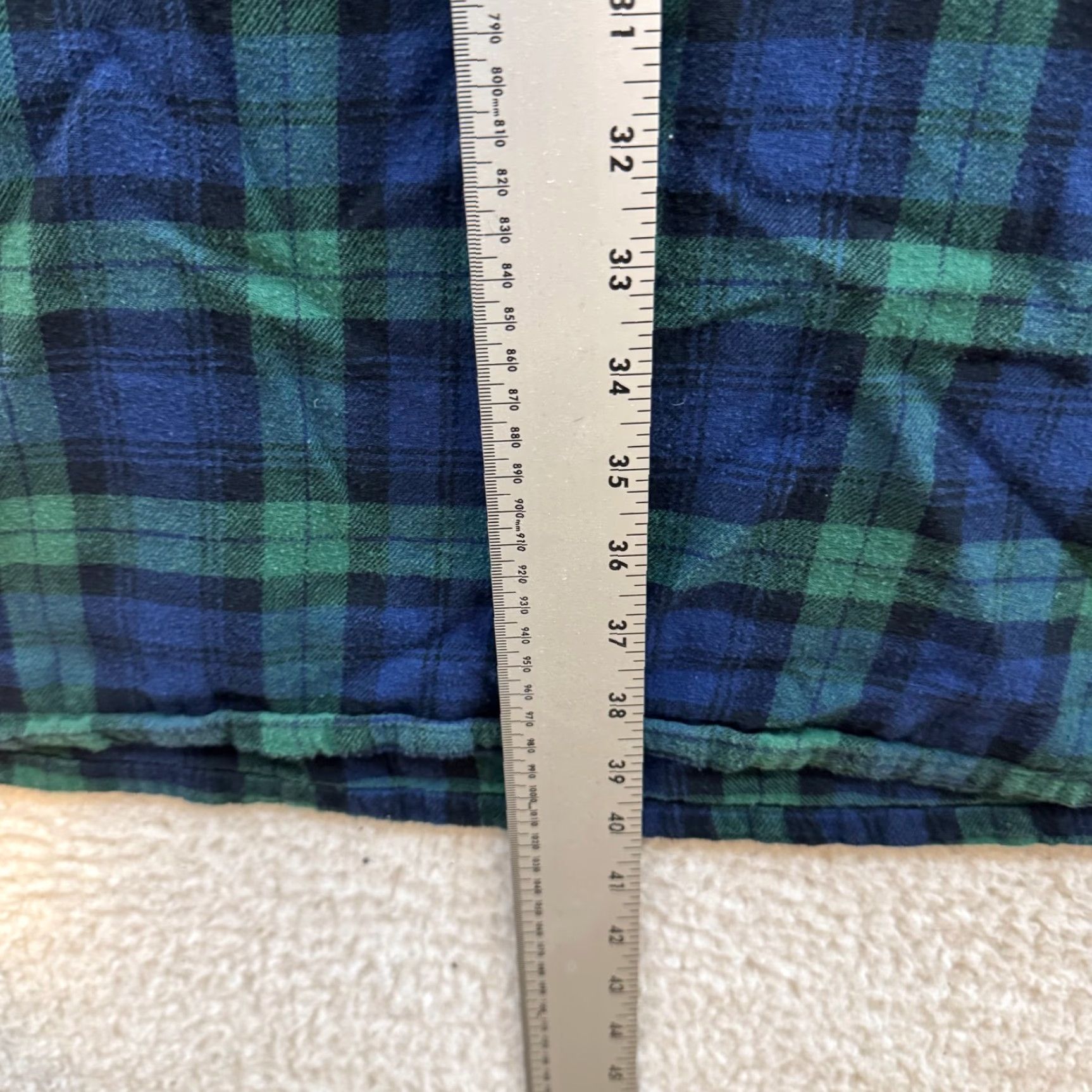 Vintage VINTAGE Y2K Night Gown Pajama Sleep Dress L Navy Green Plaid Cottagecore Celestial Dreams Cotton Slip Womens Size L / US 10 / IT 46 - 5 Thumbnail