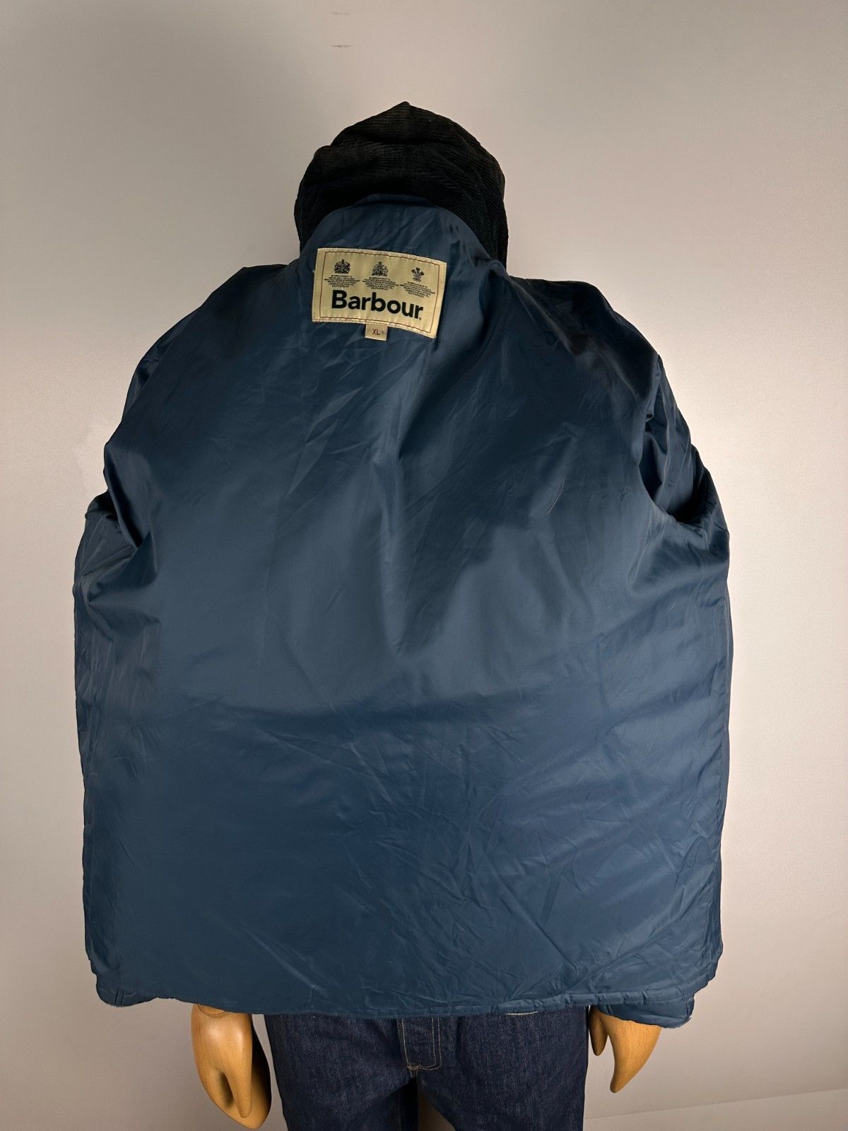 Barbour Barbour Men's Barron Quilted Jacket Warm Blue Size XL Size US XL / EU 56 / 4 - 9 Thumbnail