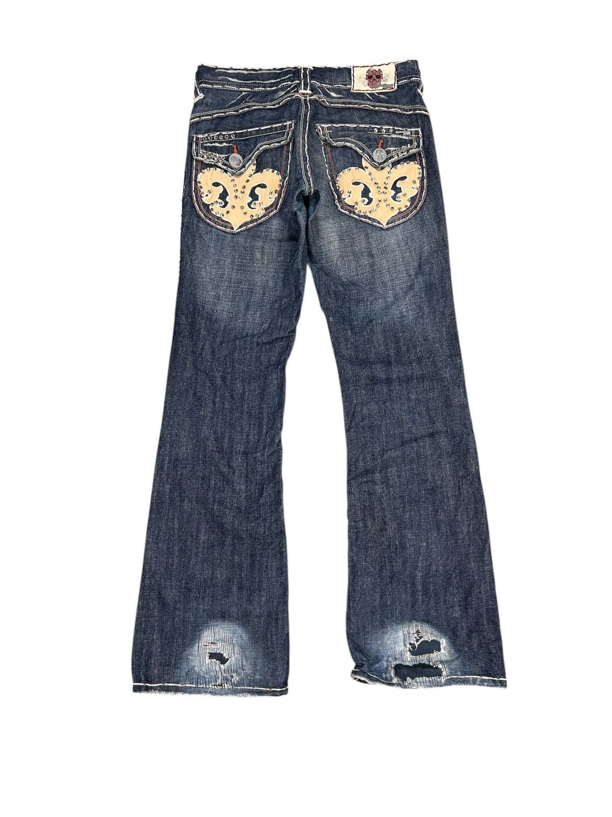 True Religion Vintage 00’s Laguna Beach Jeans co Flared Jeans Size US 31 - 1 Thumbnail