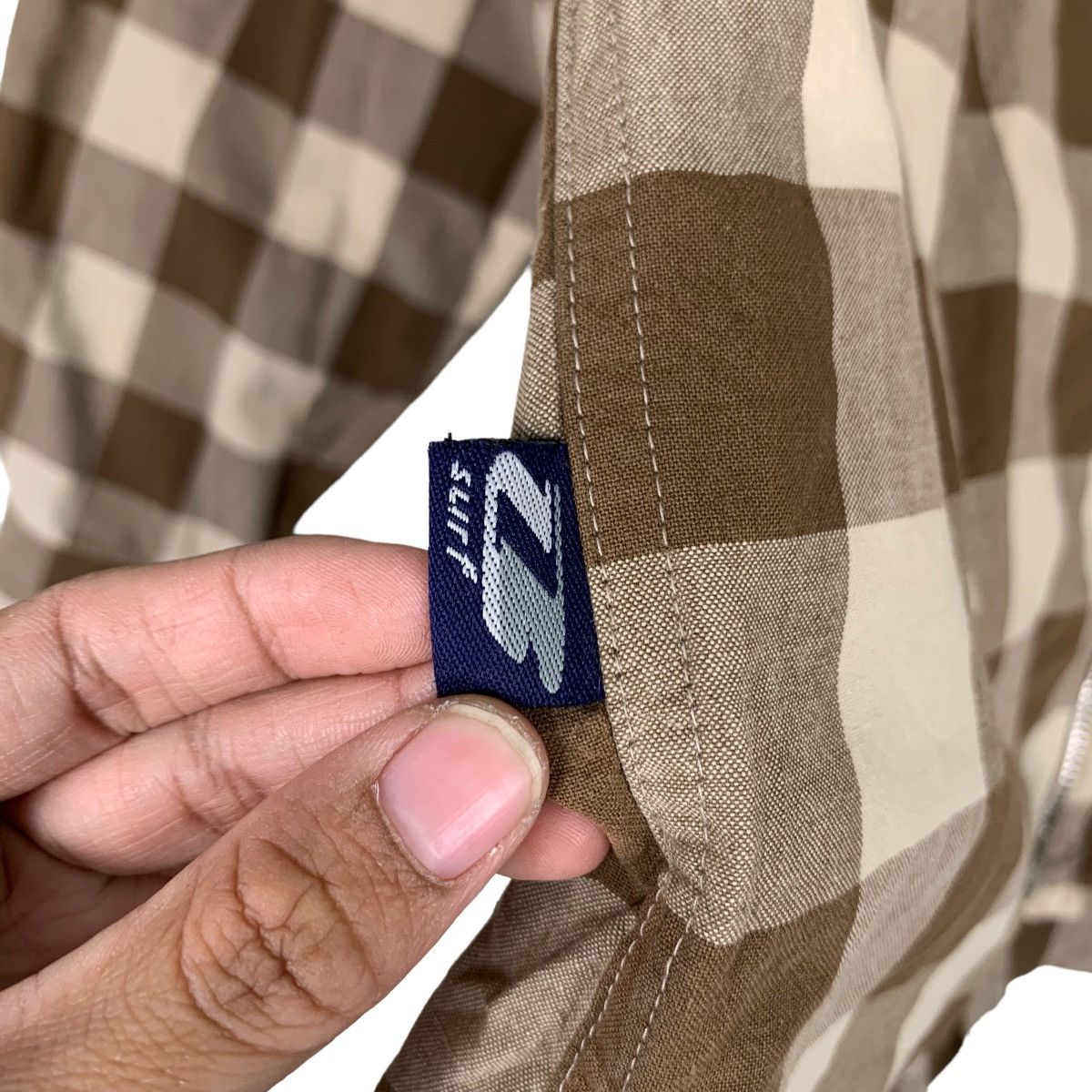 Japanese Brand BEARSURFBOARDS Checked Collared Jacket #0388-C18 Size US M / EU 48-50 / 2 - 16 Thumbnail