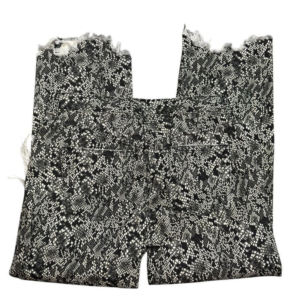 Free People NWT New $108 Free People Maggie Mid-Rise Straight-Leg Print Size 27" / US 4 / IT 40 - 4 Thumbnail