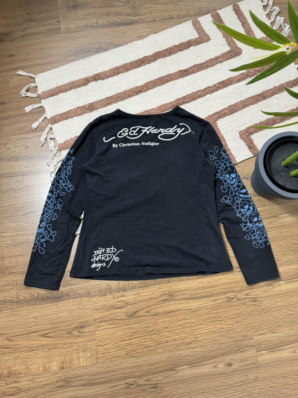 Ed Hardy VINTAGE ED HARDY PRINTED LONGSLIVE Size XL / US 12-14 / IT 48-50 - 6 Thumbnail