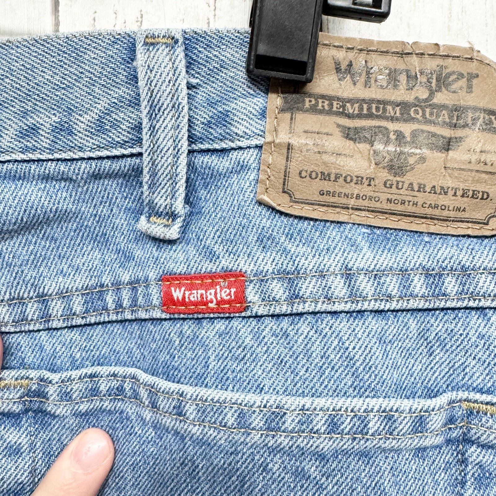 Wrangler Wrangler Pants Sz 40X30 Cotton Denim Relaxed Straight Jeans Size US 40 / EU 56 - 7 Thumbnail