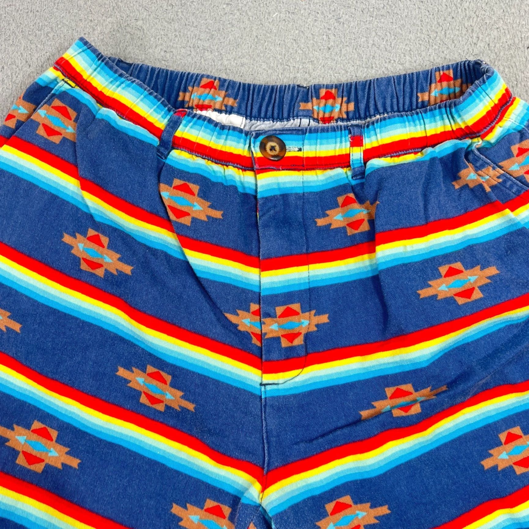 Chubbies Chubbies Shorts Men's L Blue Aztec Striped 5" Inseam Casual Stretch Size US 33 - 2 Thumbnail