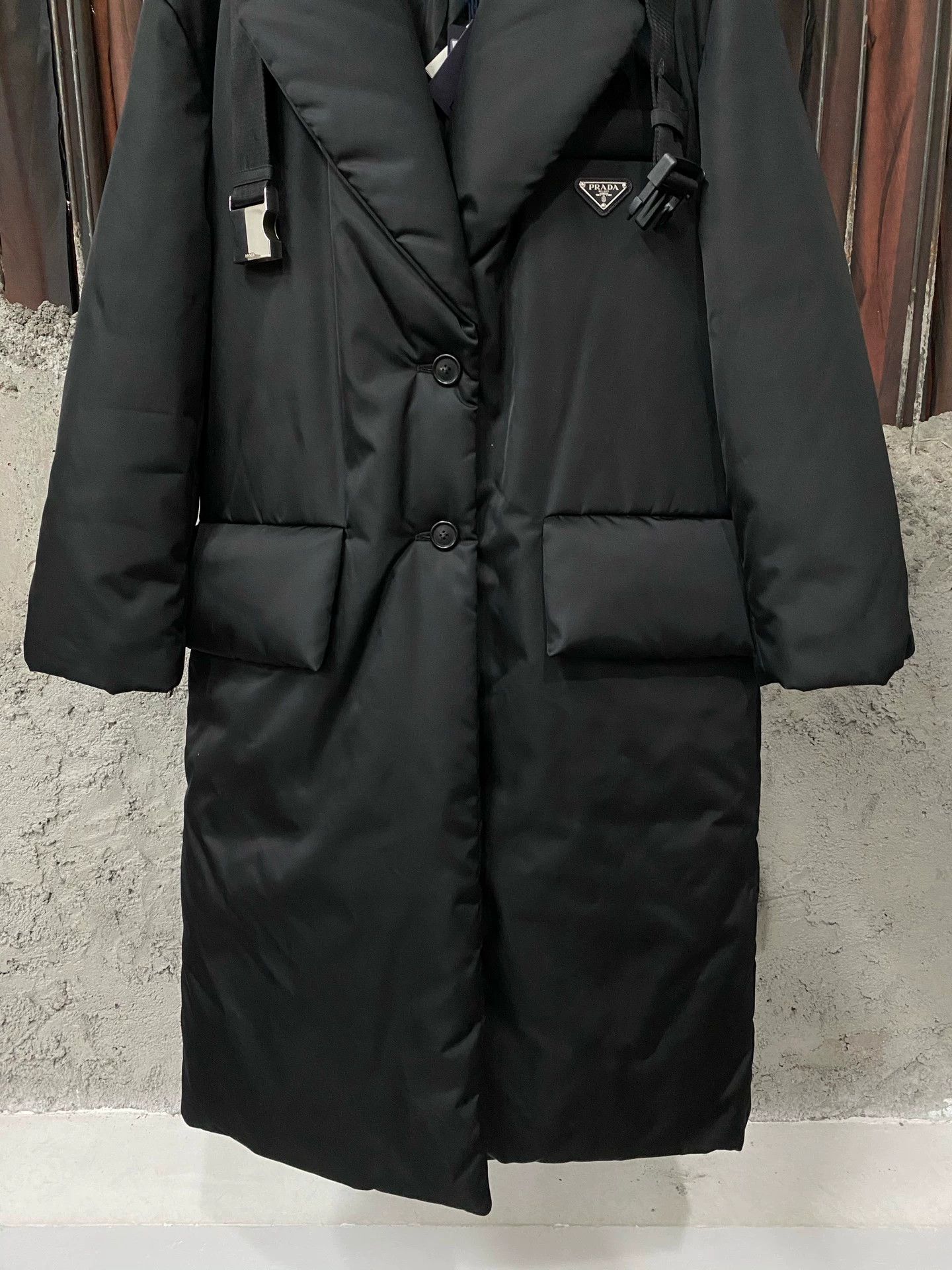 Prada Prada New Triangle Logo Long Puffer 36 Size XS / US 0-2 / IT 36-38 - 4 Thumbnail