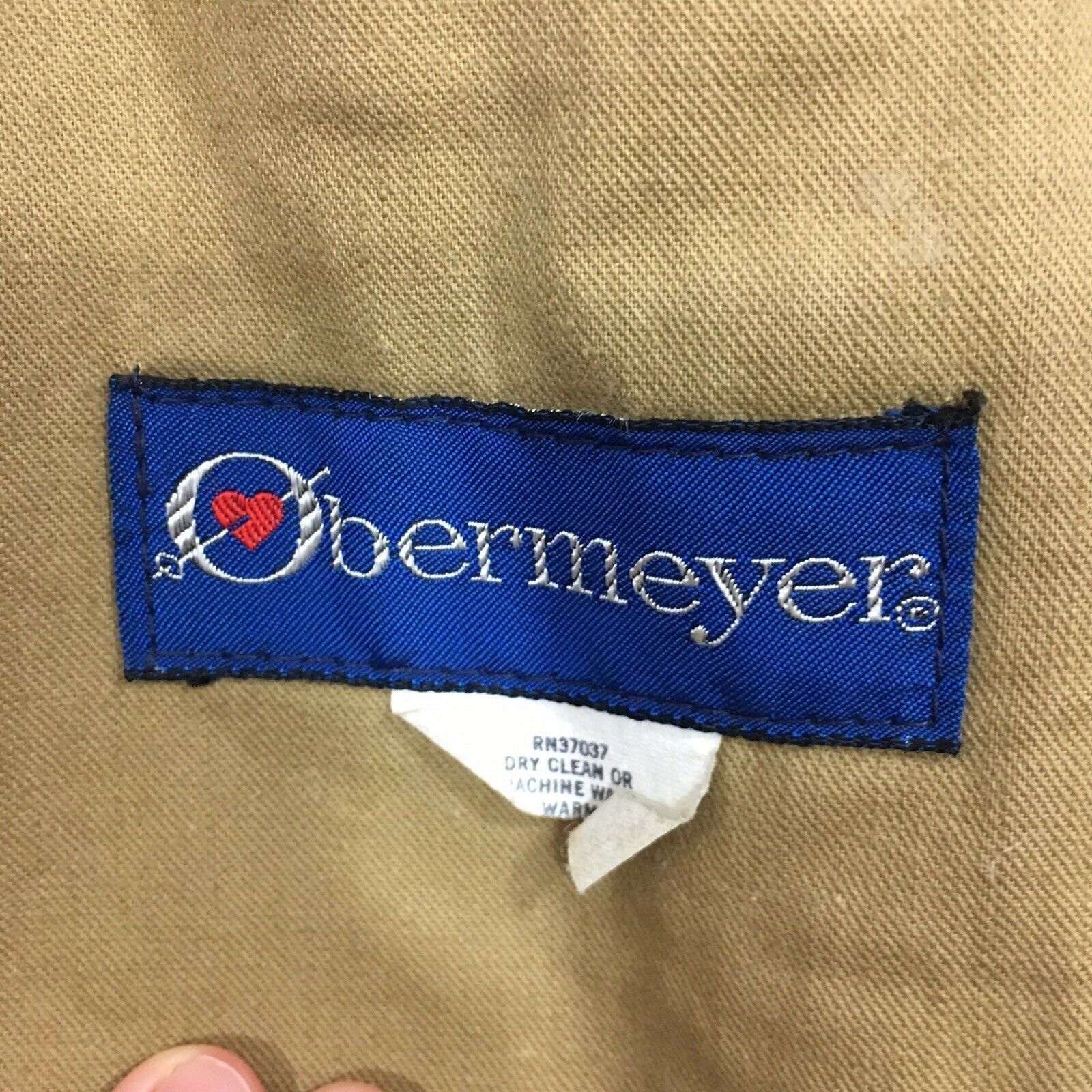 Obermeyer Vtg Obermeyer Brown Canvas Blue Nylon SAFARI Style Parka Size US M / EU 48-50 / 2 - 2 Thumbnail
