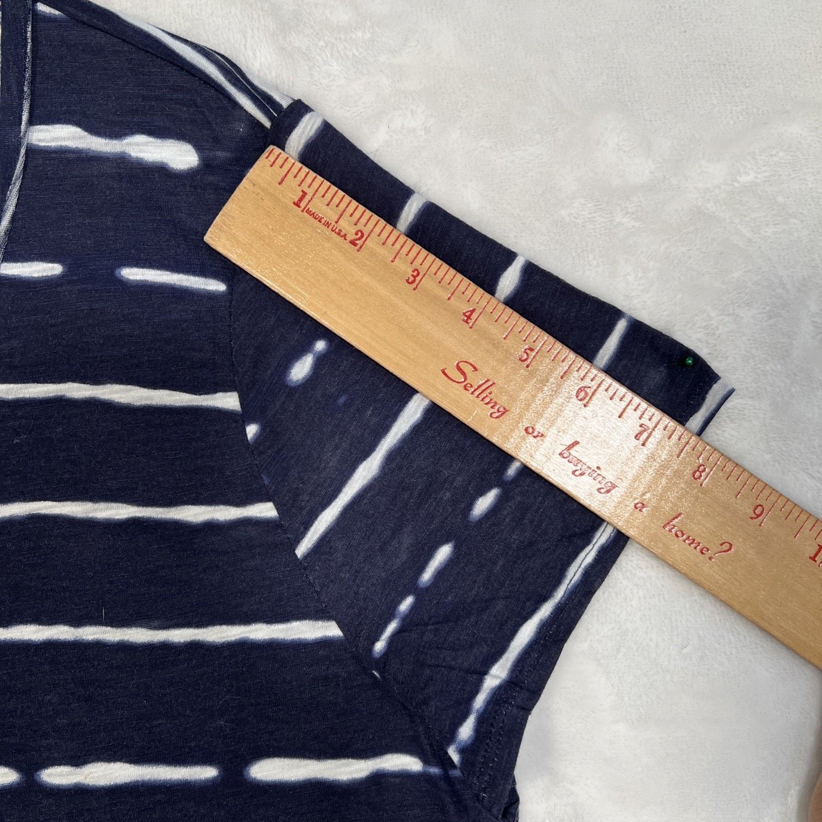 Lucky Brand Lucky Brand Live in Love Blouse 2X Embroidered Striped Blue Size XXL / US 16-18 / IT 52-54 - 11 Thumbnail