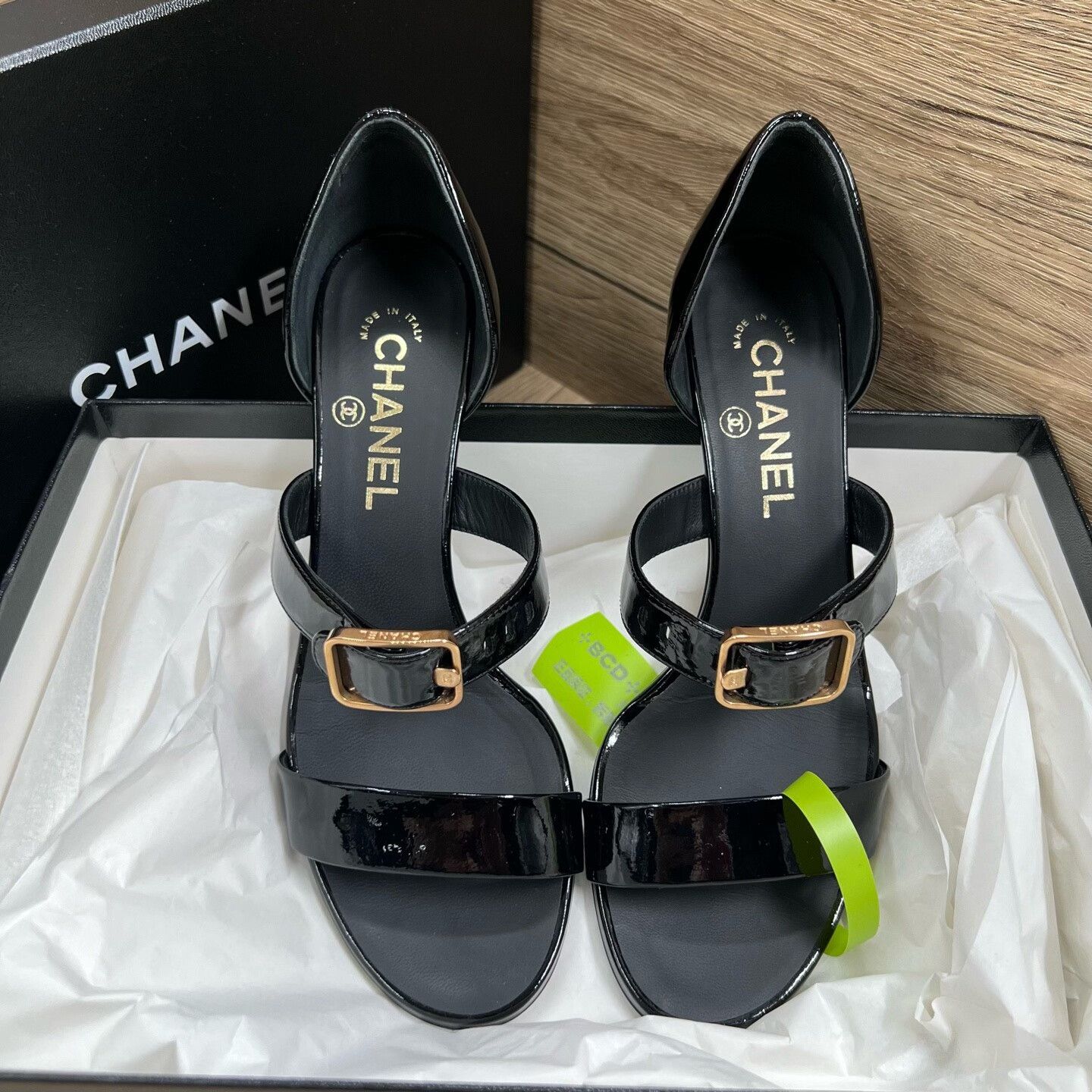 Chanel Chanel Black Sandals us_7-5 Women Size US 7.5 / IT 37.5 - 1 Thumbnail