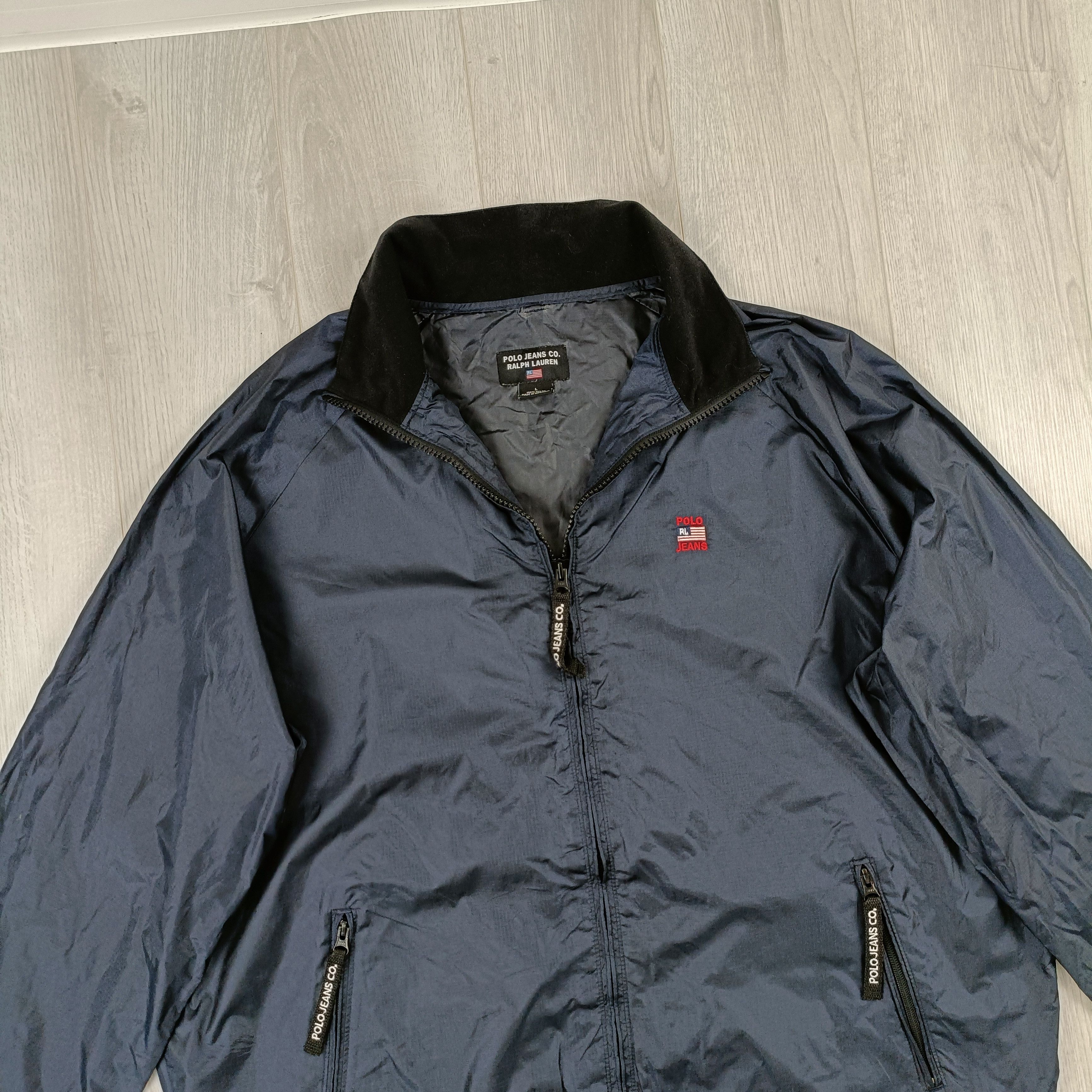 Ralph Lauren × Vintage Men's Navy Jacket Vintage ! Size US L / EU 52-54 / 3 - 2 Thumbnail