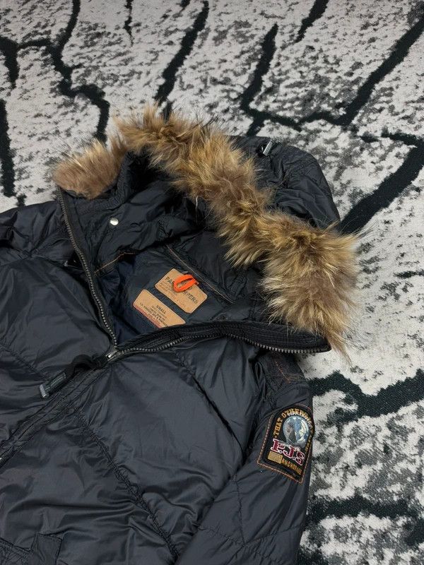 Parajumpers Parajumpers gray S logo down parka jacket Size US S / EU 44-46 / 1 - 3 Thumbnail