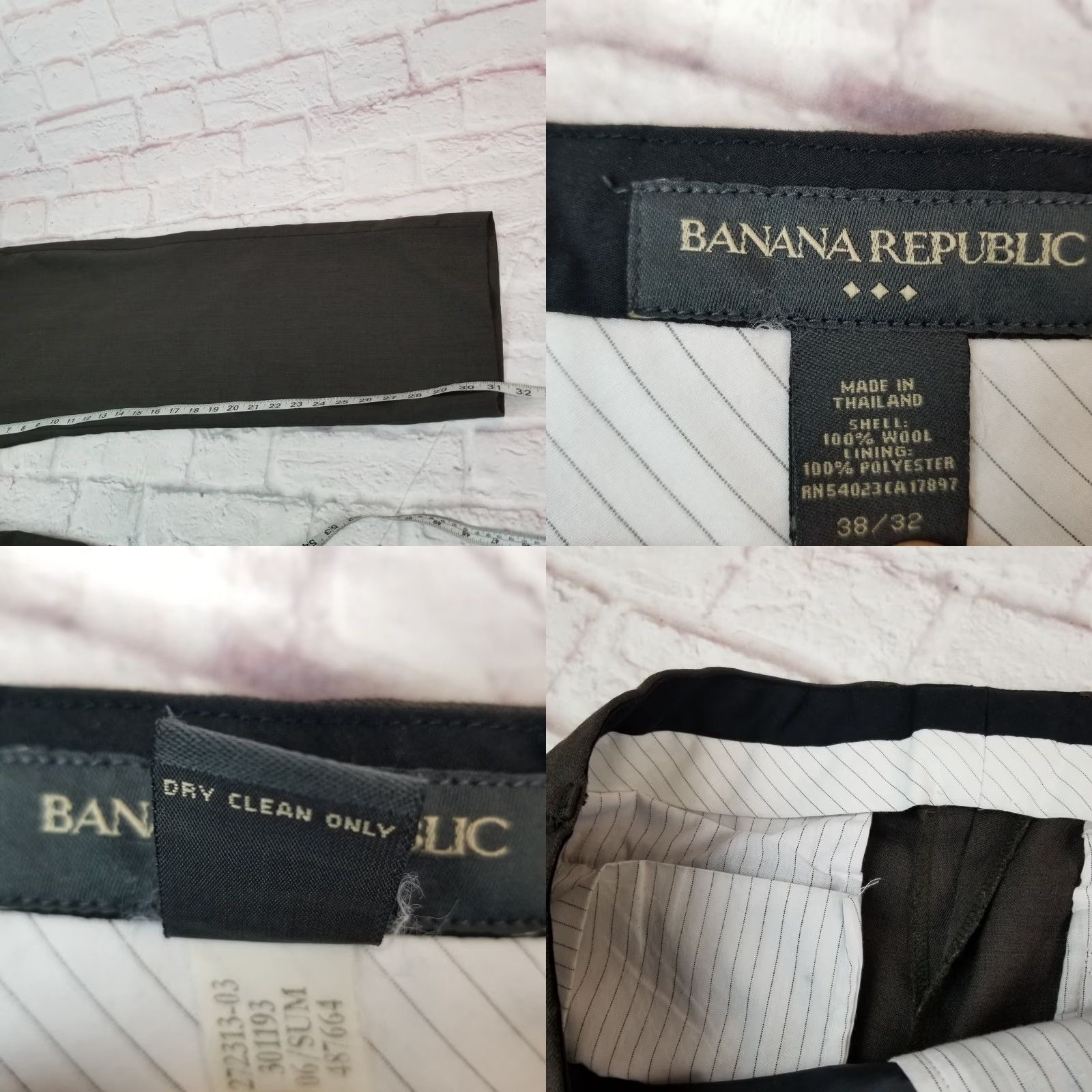 Banana Republic Banana Republic Pants Mens 38 x 31 Black Slacks Trousers Size US 38 / EU 54 - 8 Thumbnail