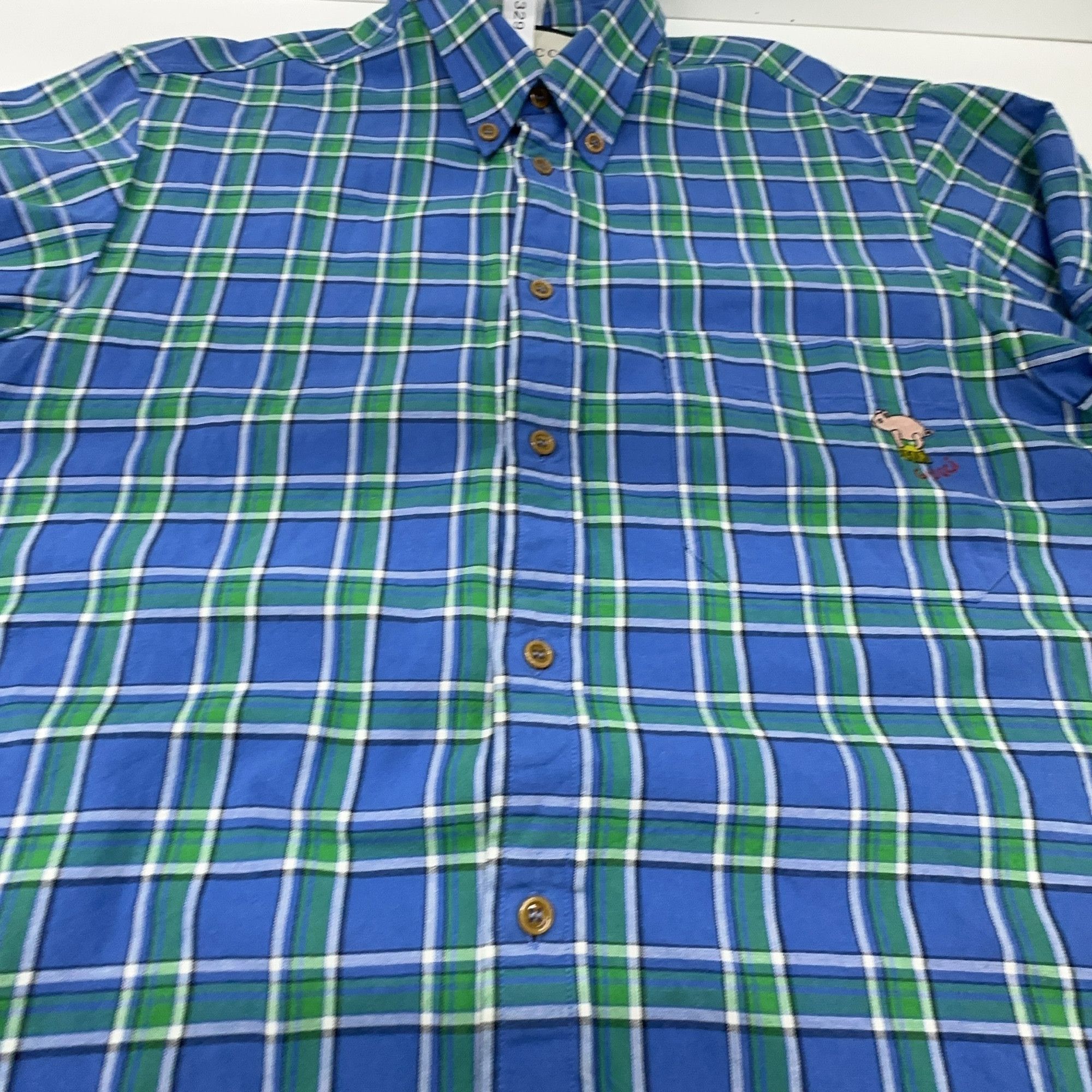 Gucci Gucci Green Plaid Cotton Shirt for Men-2506 Size US M / EU 48-50 / 2 - 9 Thumbnail