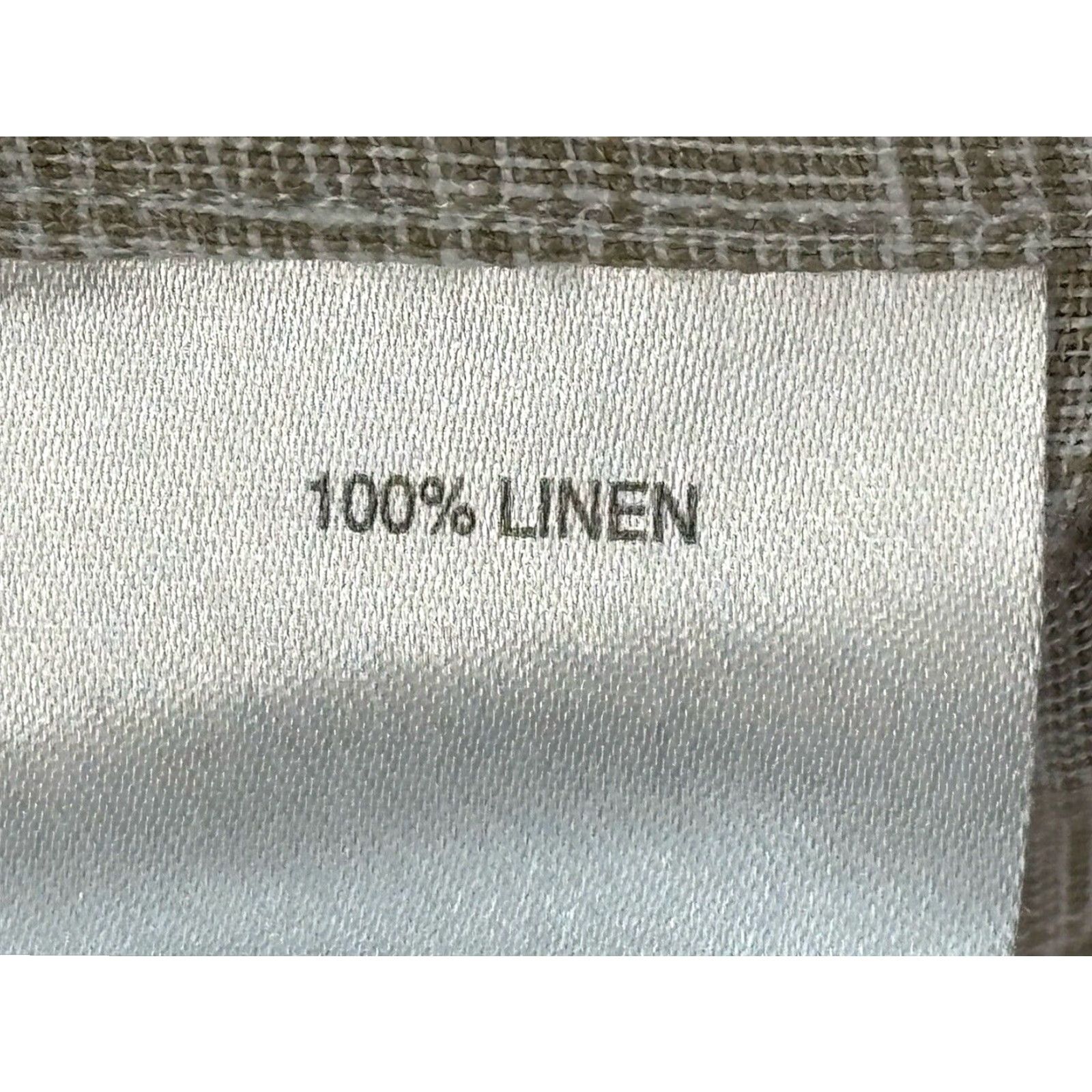 Cremieux Cremieux Linen Button Down Shirt Mens XL Tan Long Sleeve Button-Up Size US XL / EU 56 / 4 - 7 Thumbnail