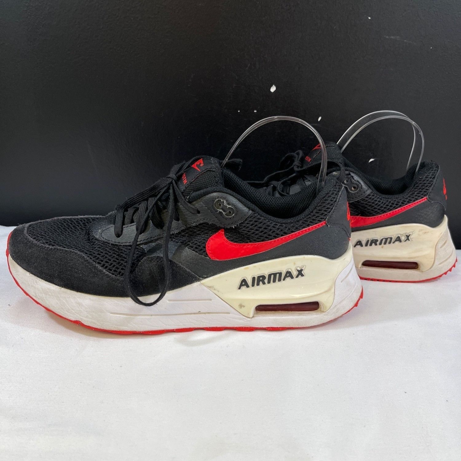 Nike Nike Air Max System Mens Black Running Sneakers Size 8.5 SKU Size US 8.5 / EU 41-42 - 5 Thumbnail