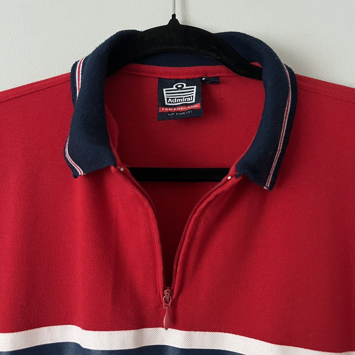 Vintage Vintage 90s Admiral England Polo Shirt Jersey Football Size US L / EU 52-54 / 3 - 9 Thumbnail