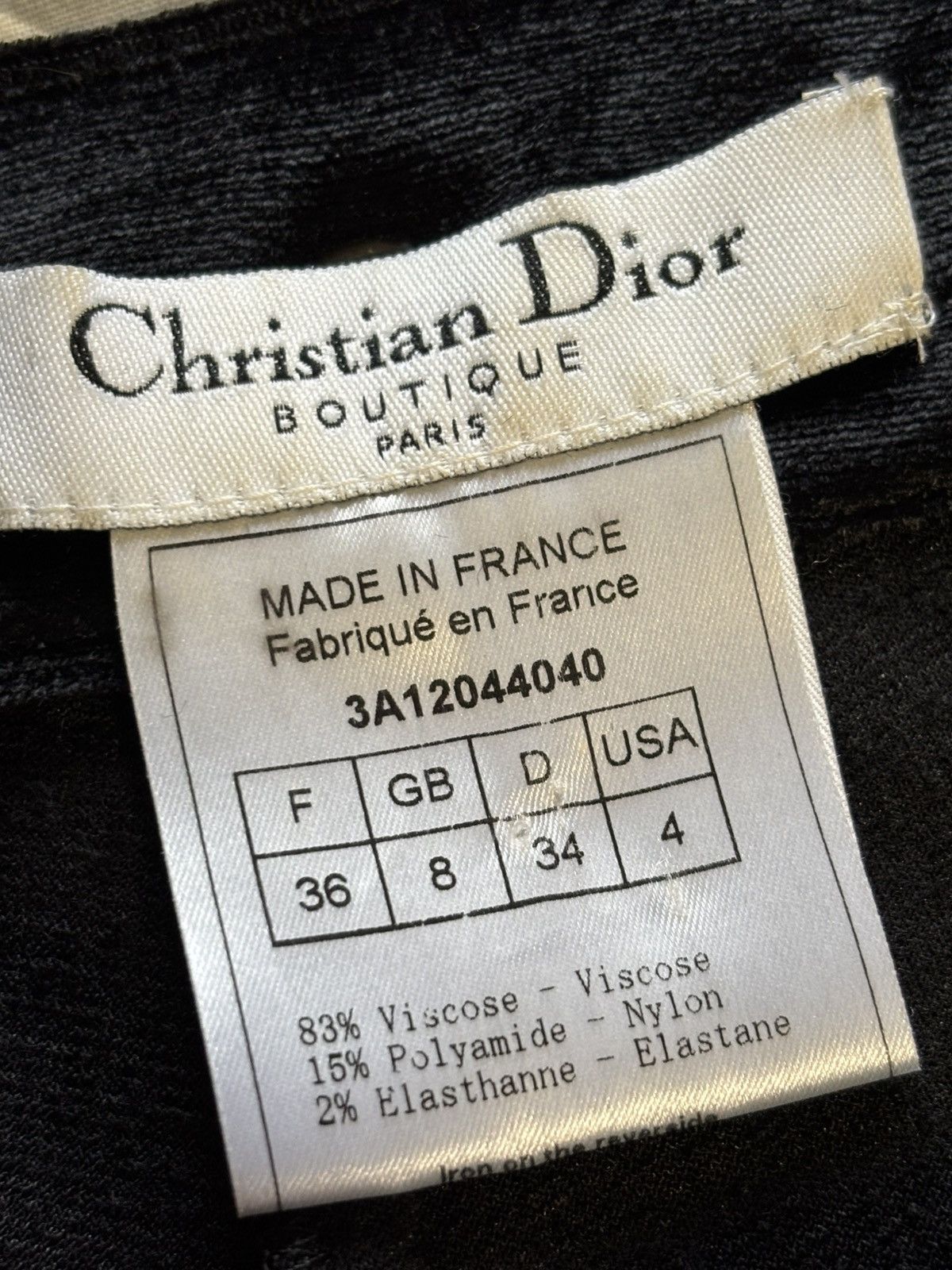 Dior CHRISTIAN DIOR Cargo velvet pants Size 26" / US 2 / IT 38 - 8 Thumbnail