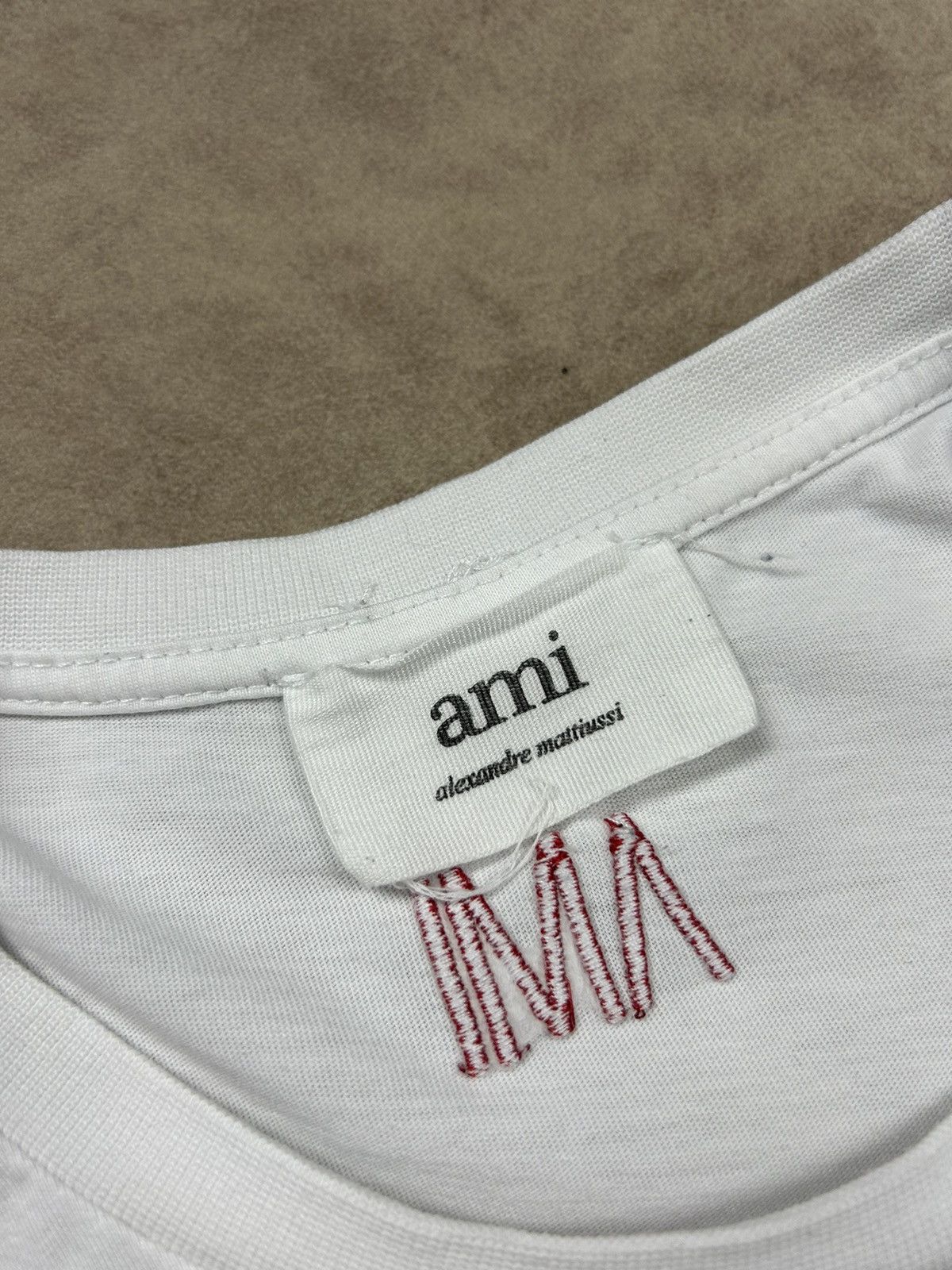 AMI AMI Paris White T-Shirt Logo Size S Size US S / EU 44-46 / 1 - 7 Thumbnail