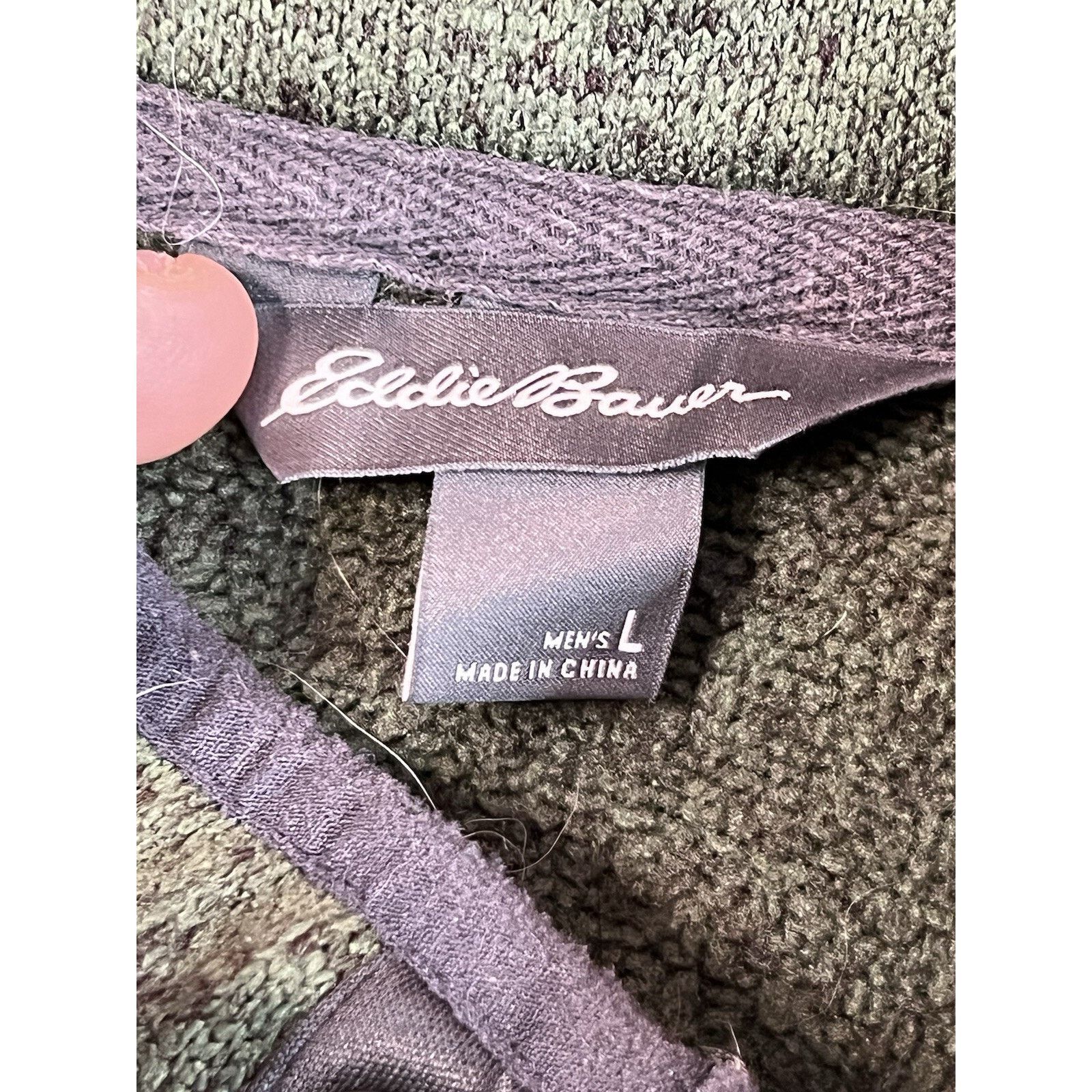 Eddie Bauer Eddie Bauer Heather Green Pullover Sweatshirt Buttons Mens L Size US L / EU 52-54 / 3 - 3 Thumbnail
